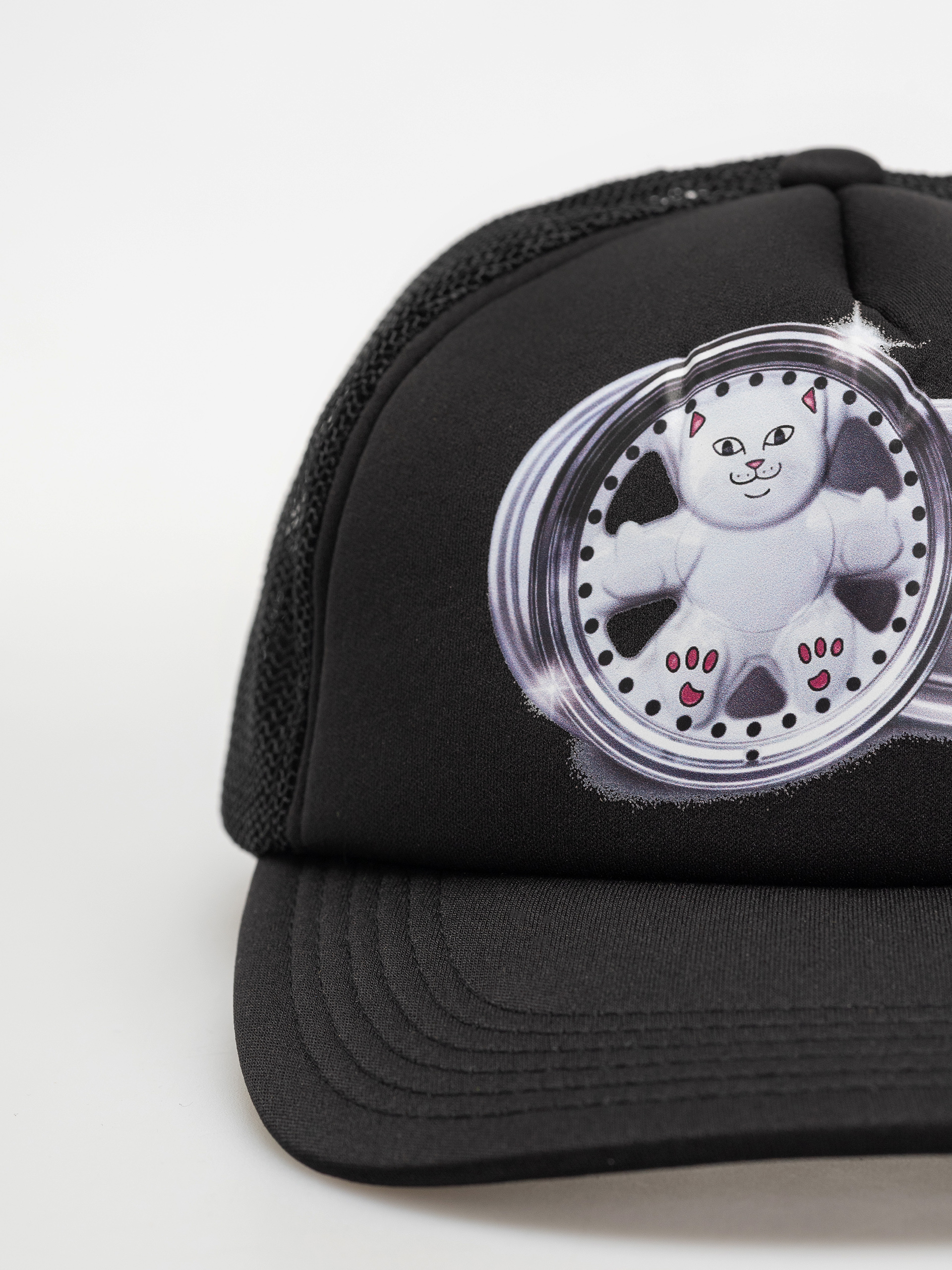 Kšiltovka  RipNDip Nerm Wheels Trucker (black)