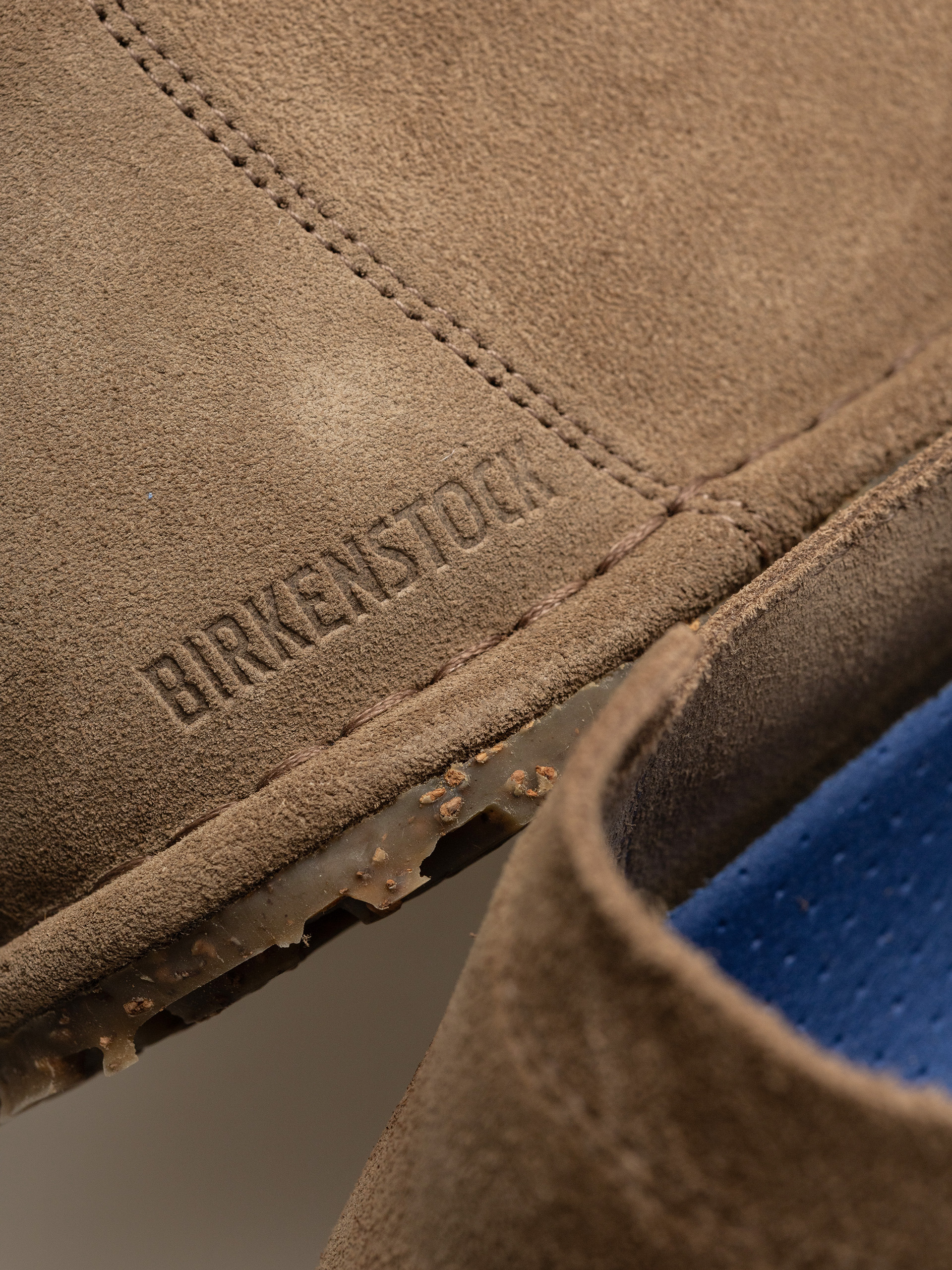 Plážovky Birkenstock Utti Lace Suede Leather Regular (gray taupe)