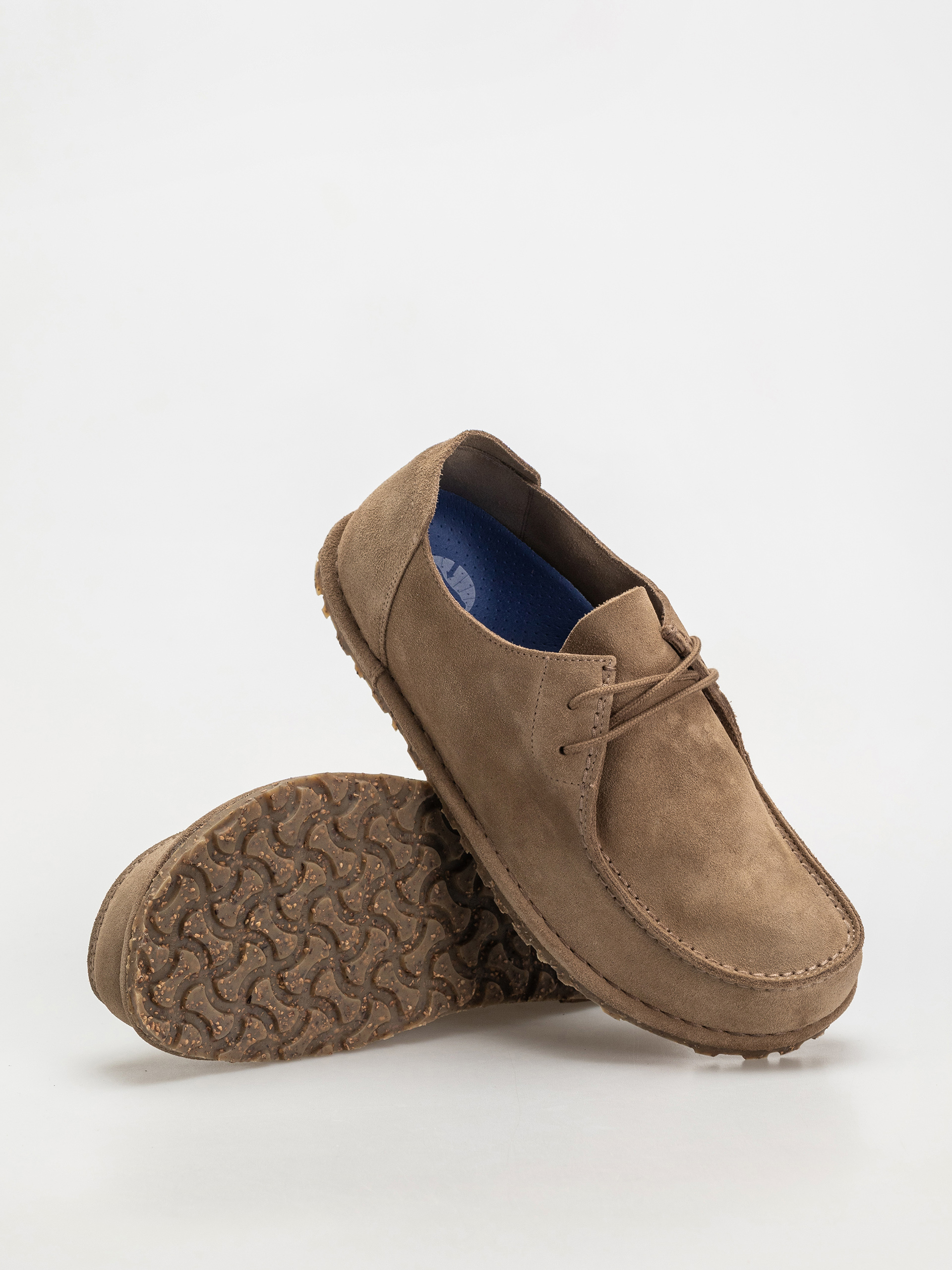 Plážovky Birkenstock Utti Lace Suede Leather Regular (gray taupe)