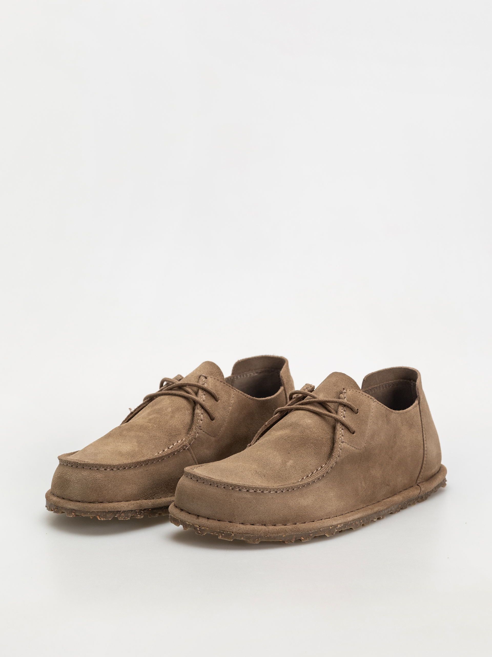 Plážovky Birkenstock Utti Lace Suede Leather Regular (gray taupe)