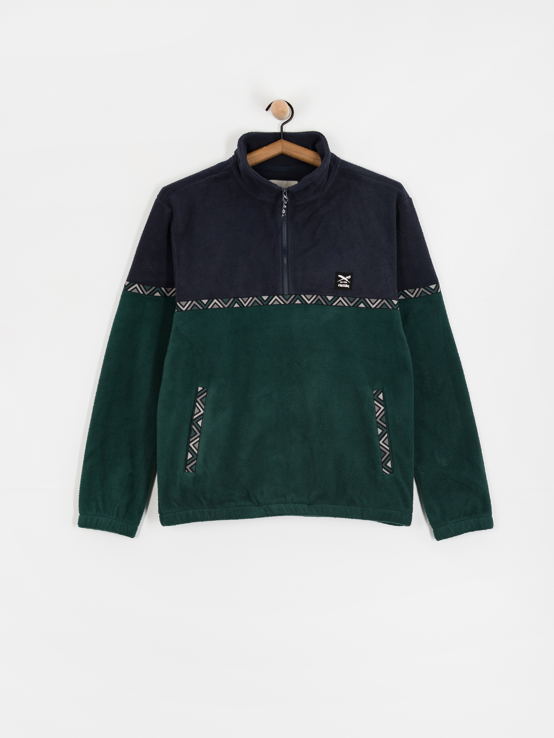 Pánský Fleecová mikina Iriedaily Monte Noe (blue green)