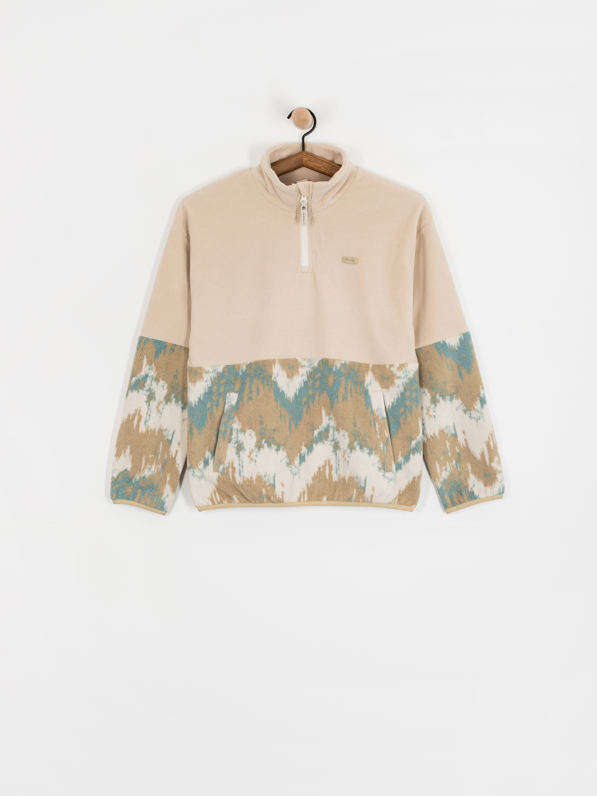 Dámský Fleecová mikina Iriedaily Half Indi Troyer (khaki grey)