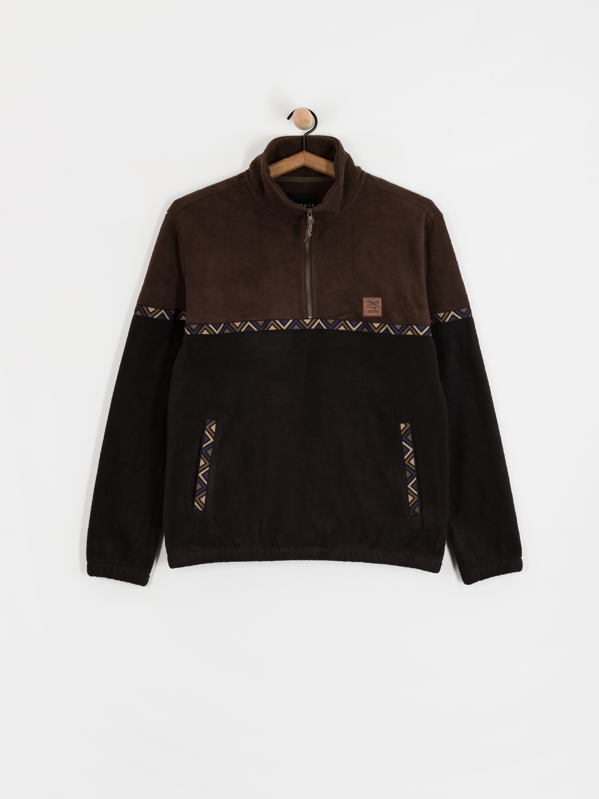 Pánský Fleecová mikina Iriedaily Monte Noe (dark coffee)