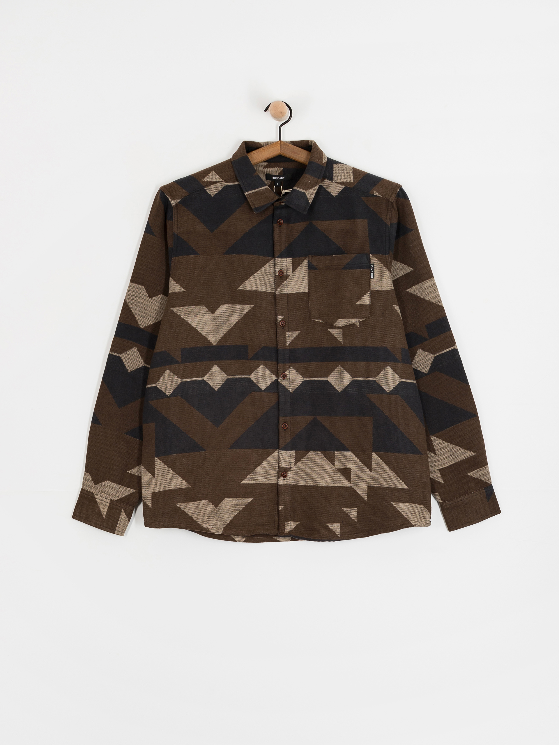 Košile Iriedaily Santania (dark coffee)