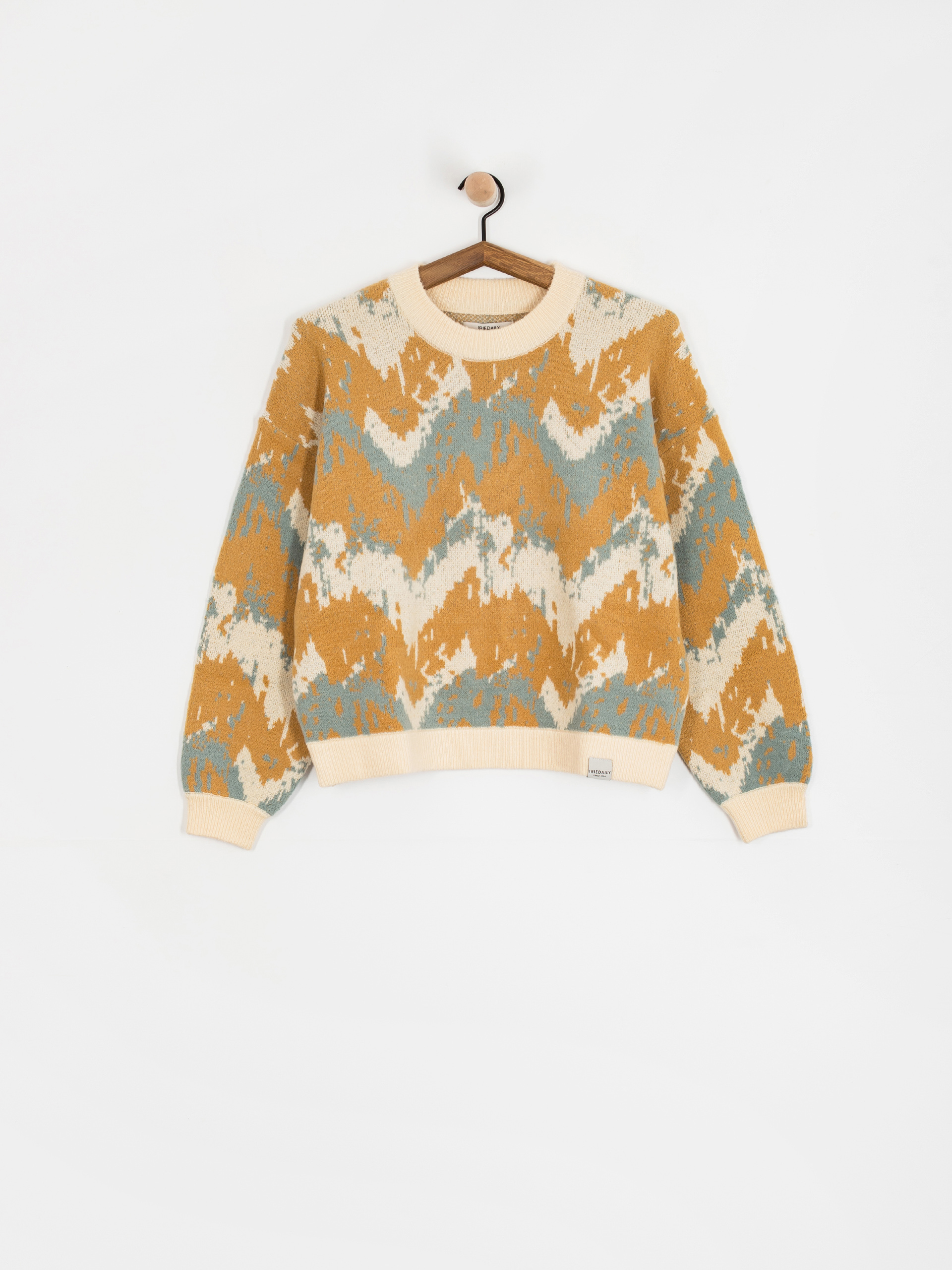 Svetr Iriedaily Boxy Fluff Wmn (khaki grey)