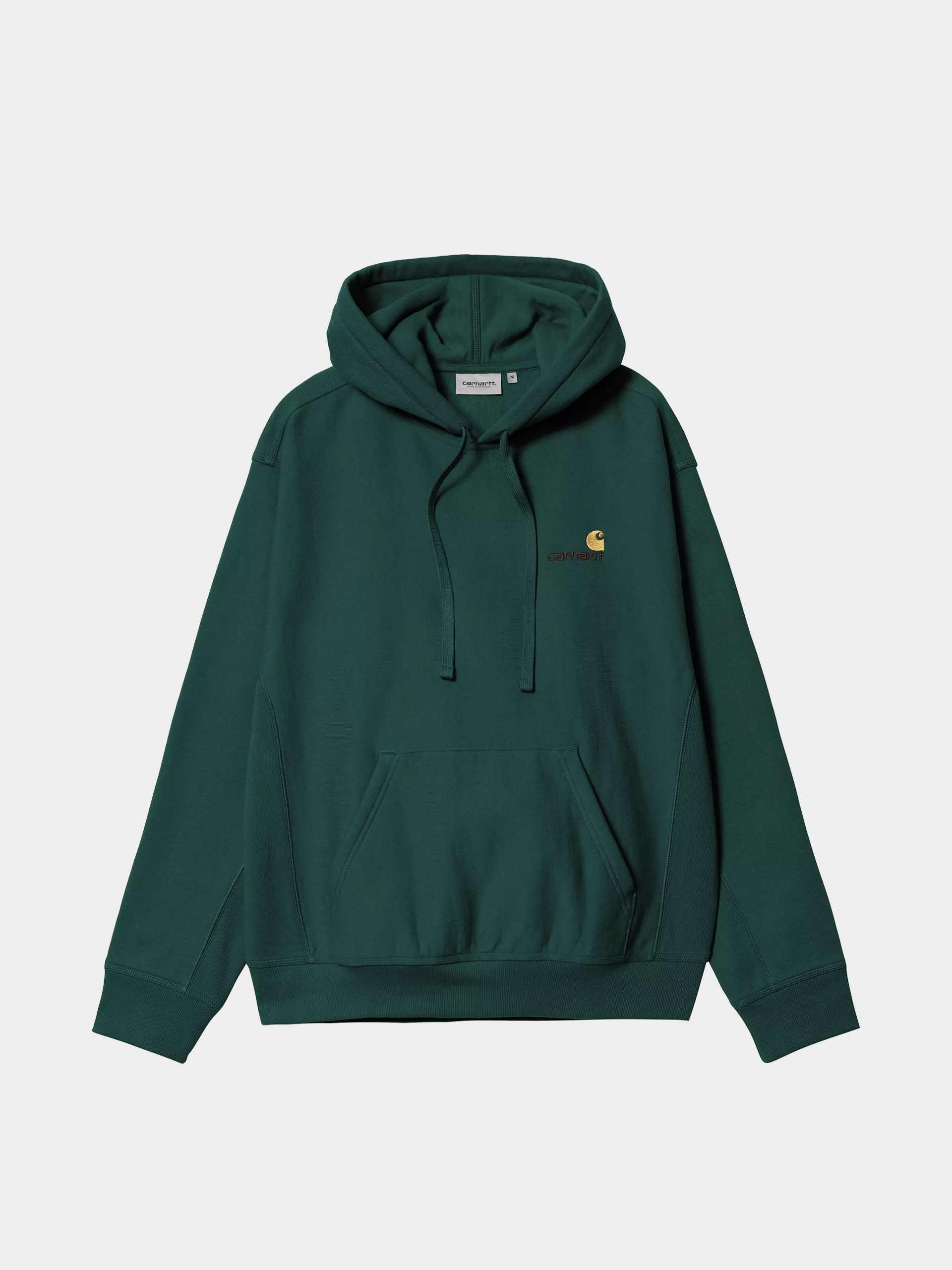 Mikina s kapucu00ed Carhartt WIP American Script HD (dark fir)