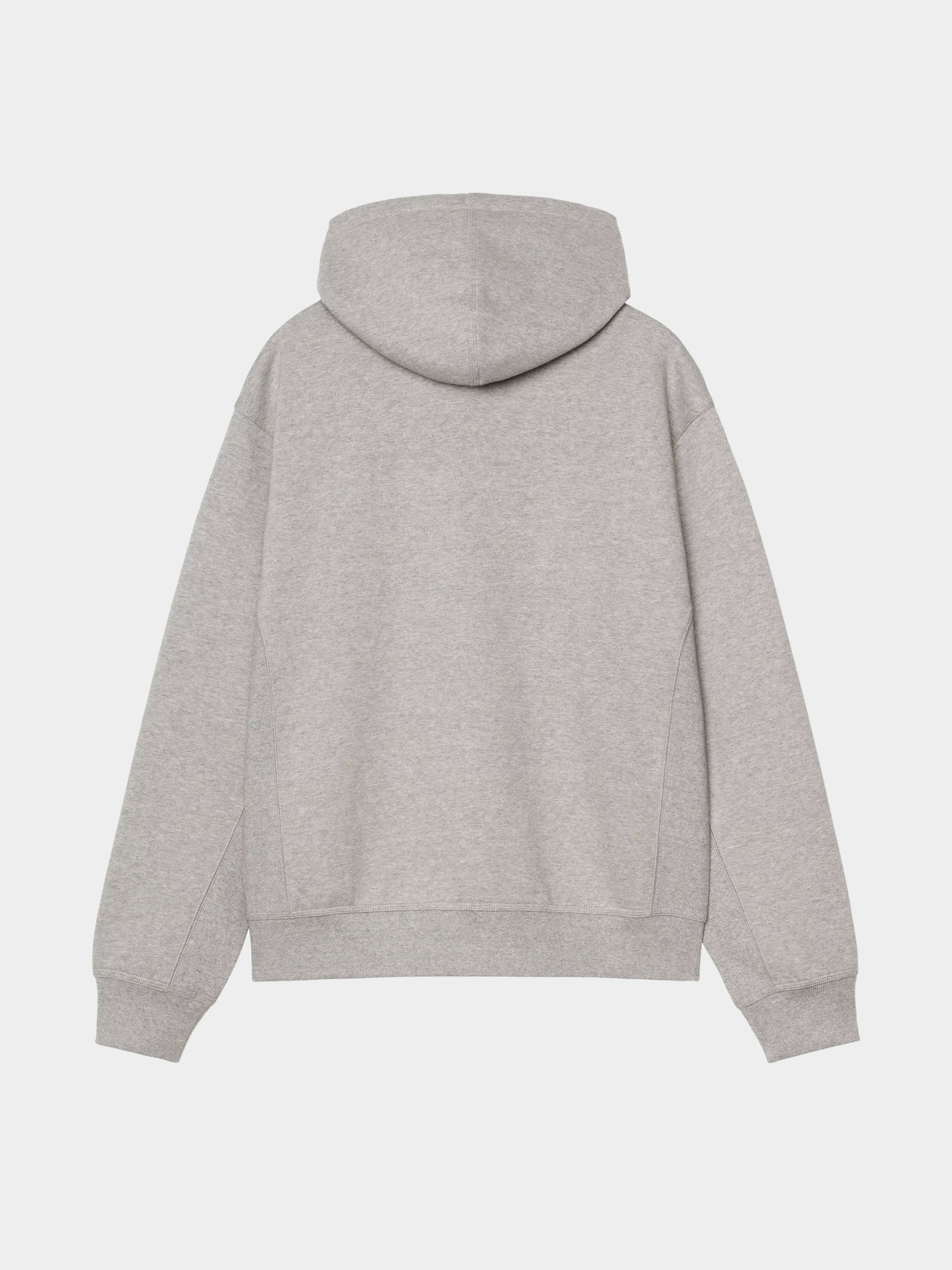 Mikina s kapucí Carhartt WIP American Script ZHD (grey heather)