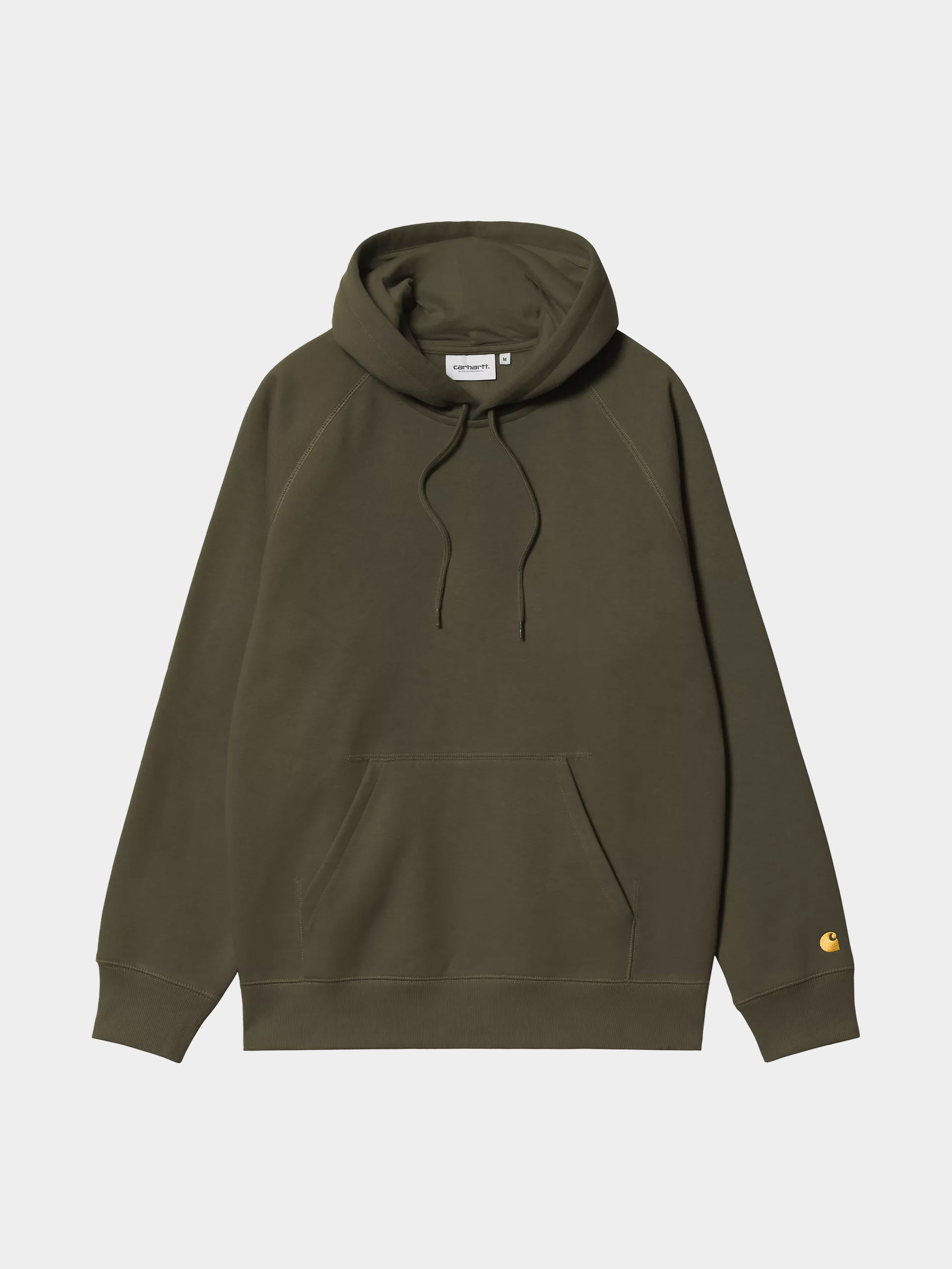 Mikina s kapucí Carhartt WIP Chase HD (olive/gold)