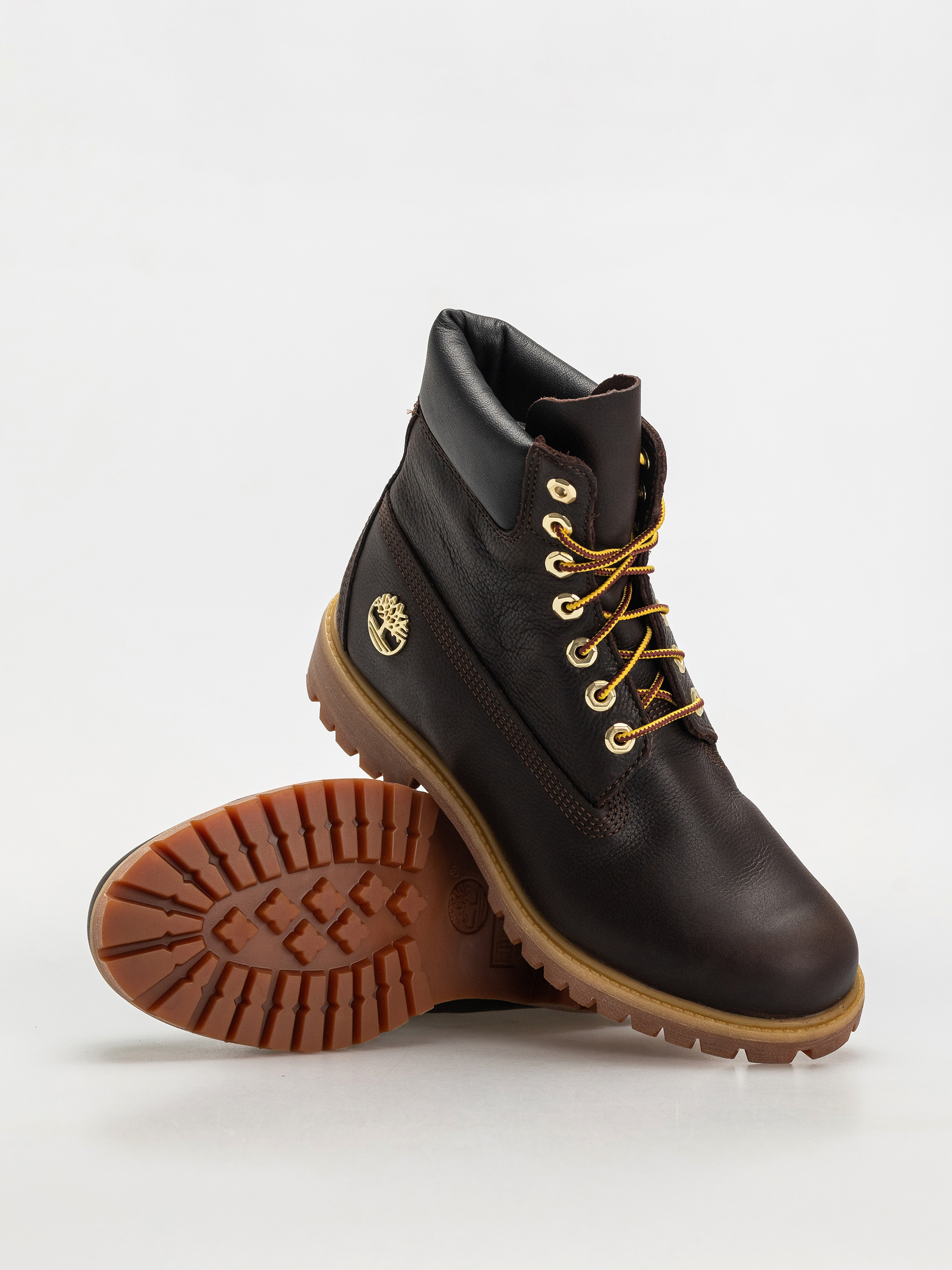 Zimní boty Timberland Premium 6 Inch (dk brown full grain w blk)