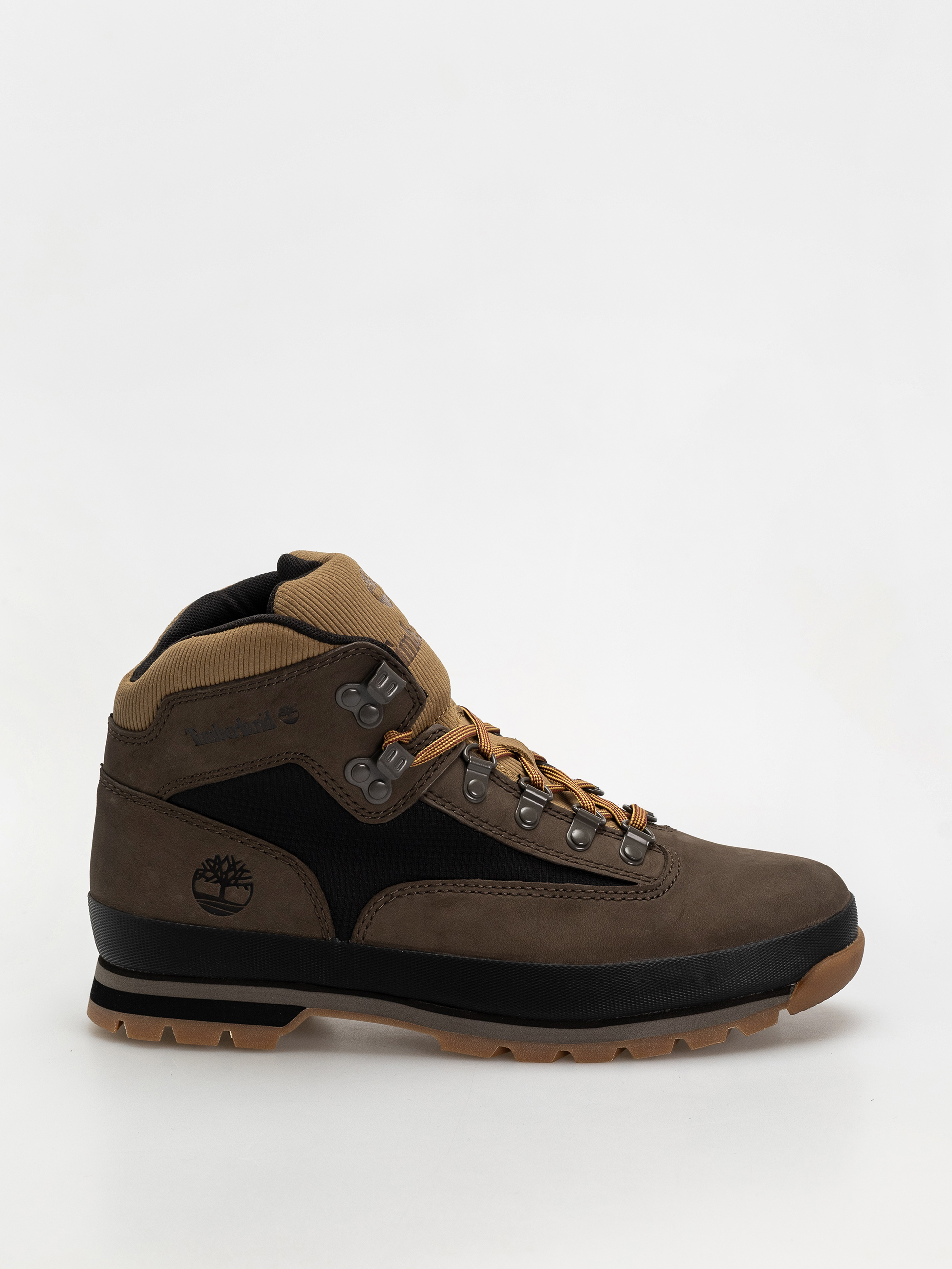 Boty Timberland zimowe Euro Hiker (dark brown nubuck w black)