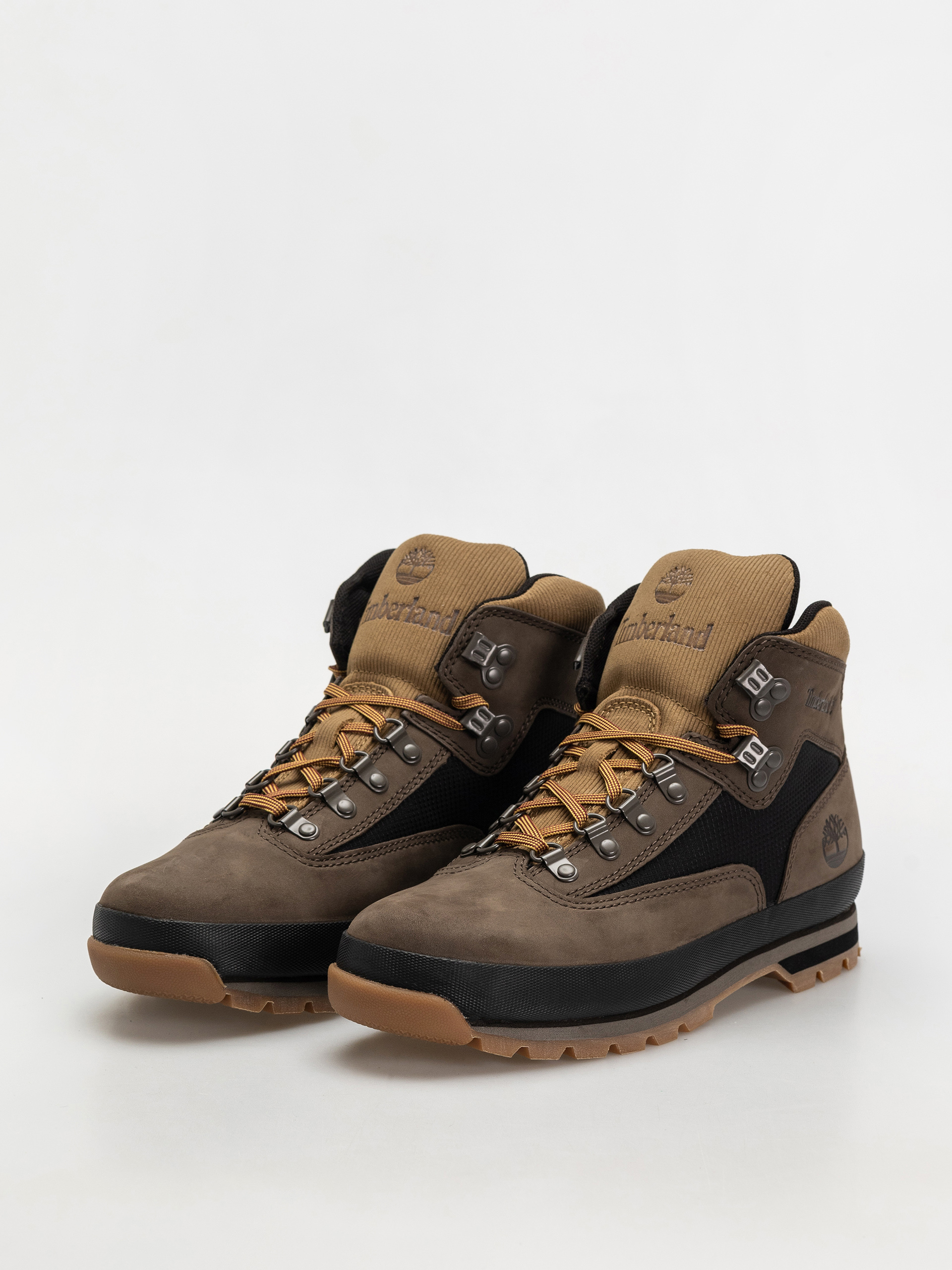 Boty Timberland zimowe Euro Hiker (dark brown nubuck w black)