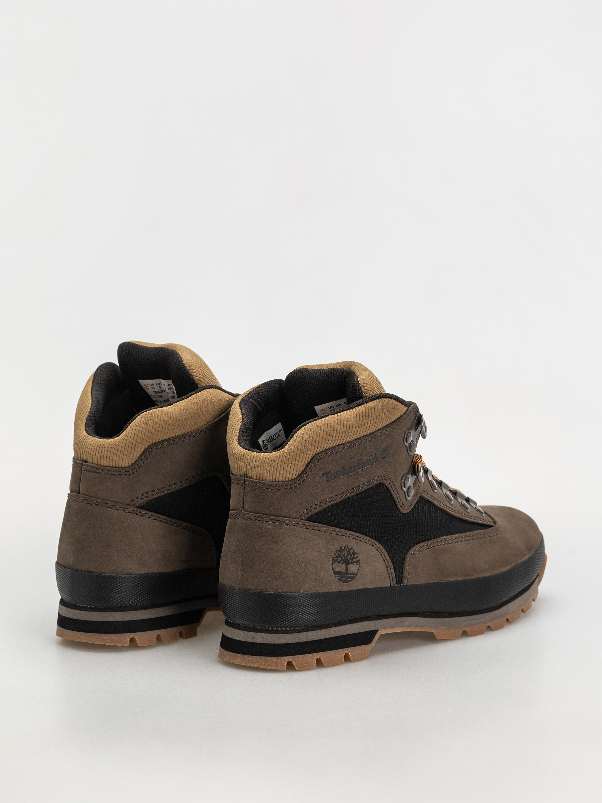 Boty Timberland zimowe Euro Hiker (dark brown nubuck w black)