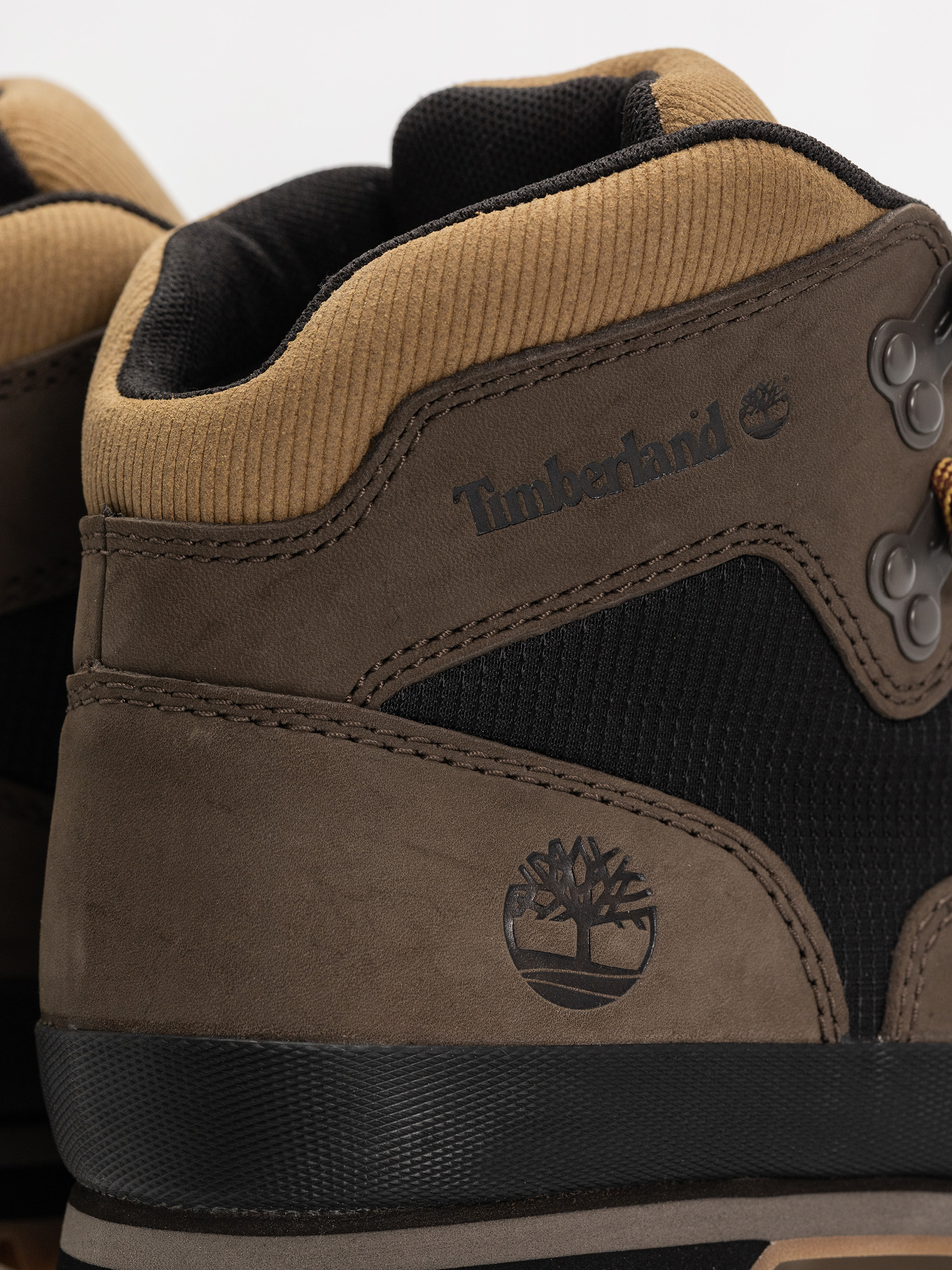 Boty Timberland zimowe Euro Hiker (dark brown nubuck w black)