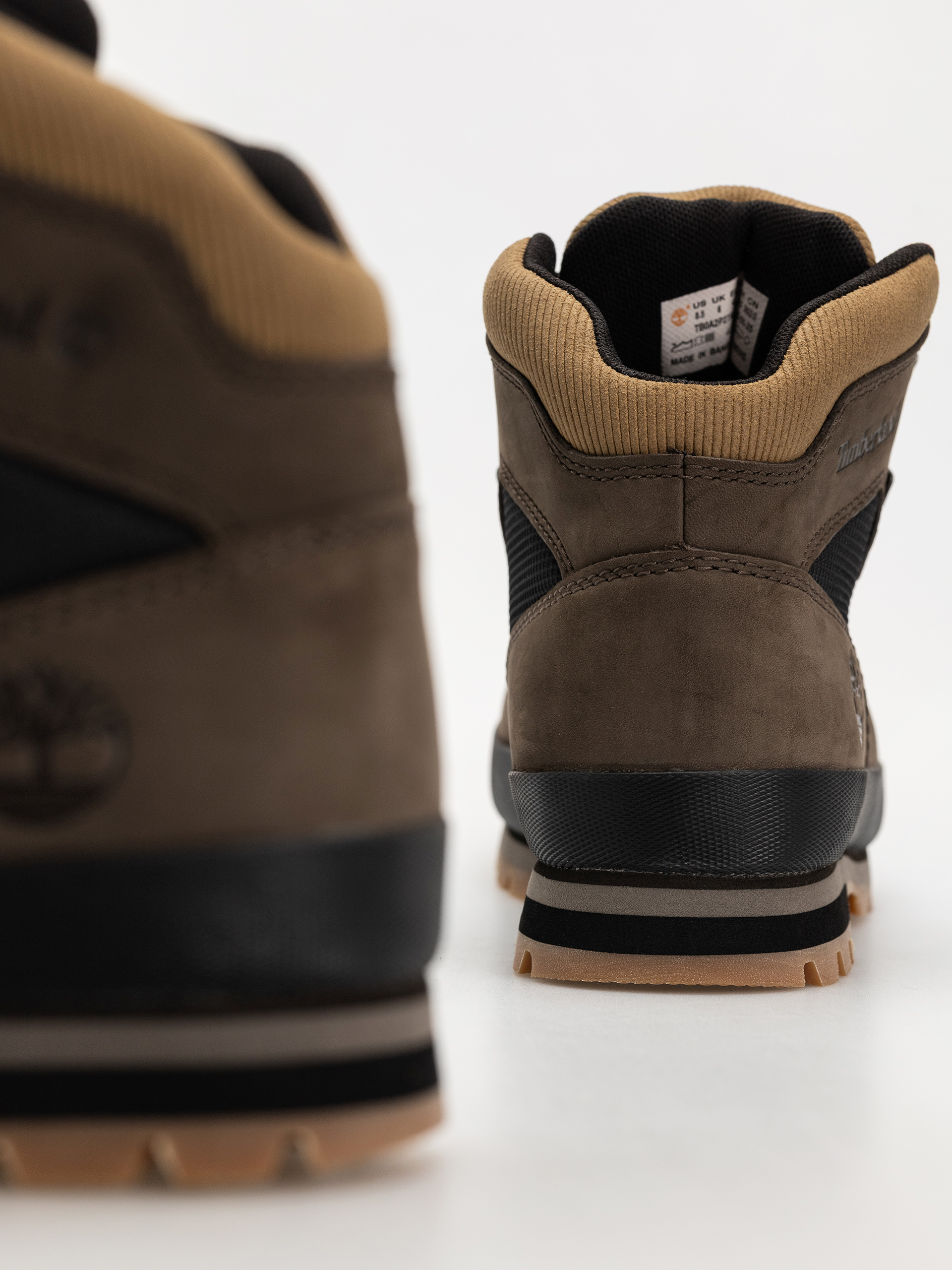 Boty Timberland zimowe Euro Hiker (dark brown nubuck w black)