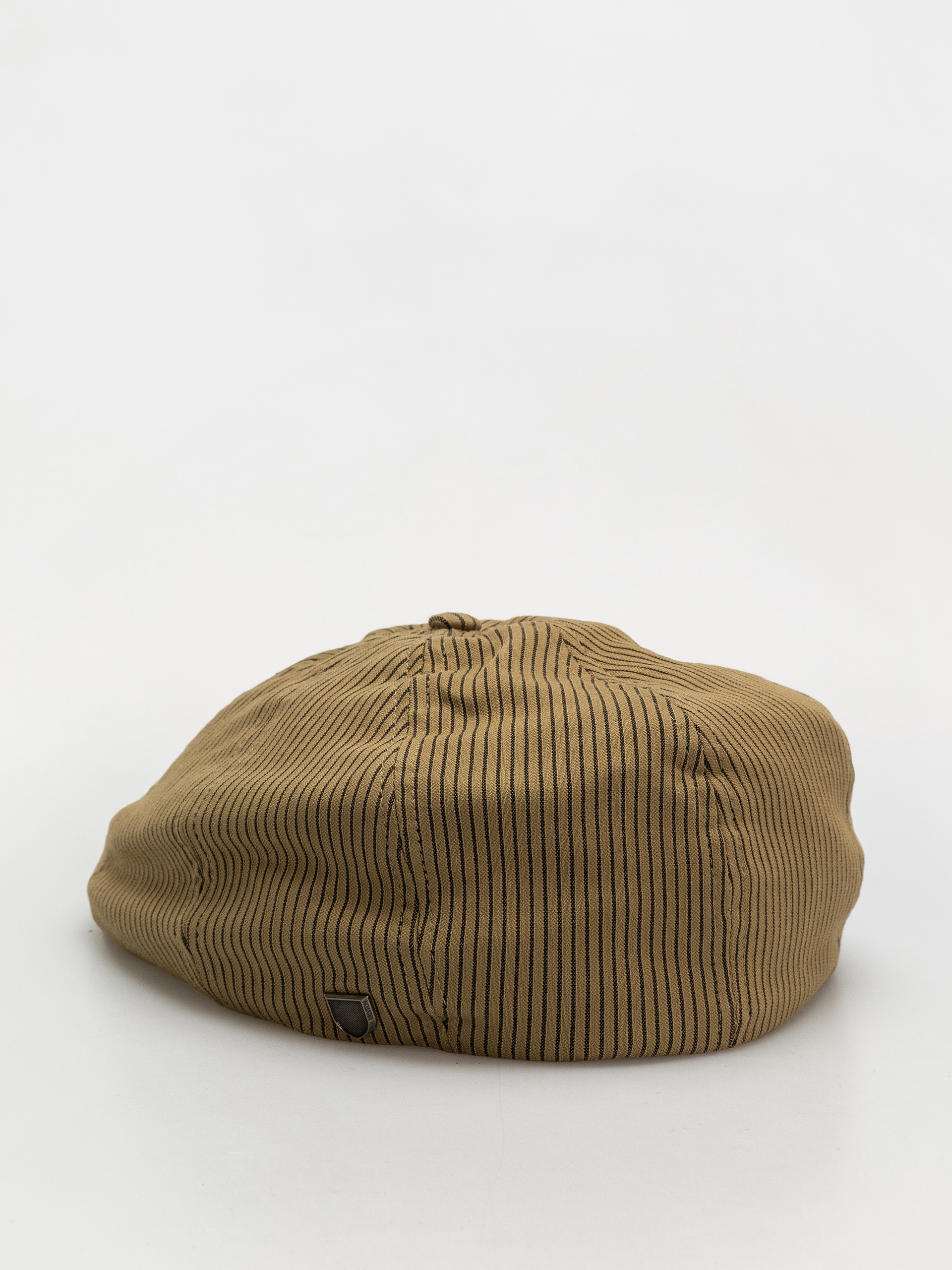 Klobouk s kšiltem Brixton Brood Snap Cap (dark tan/black hickory stripe)
