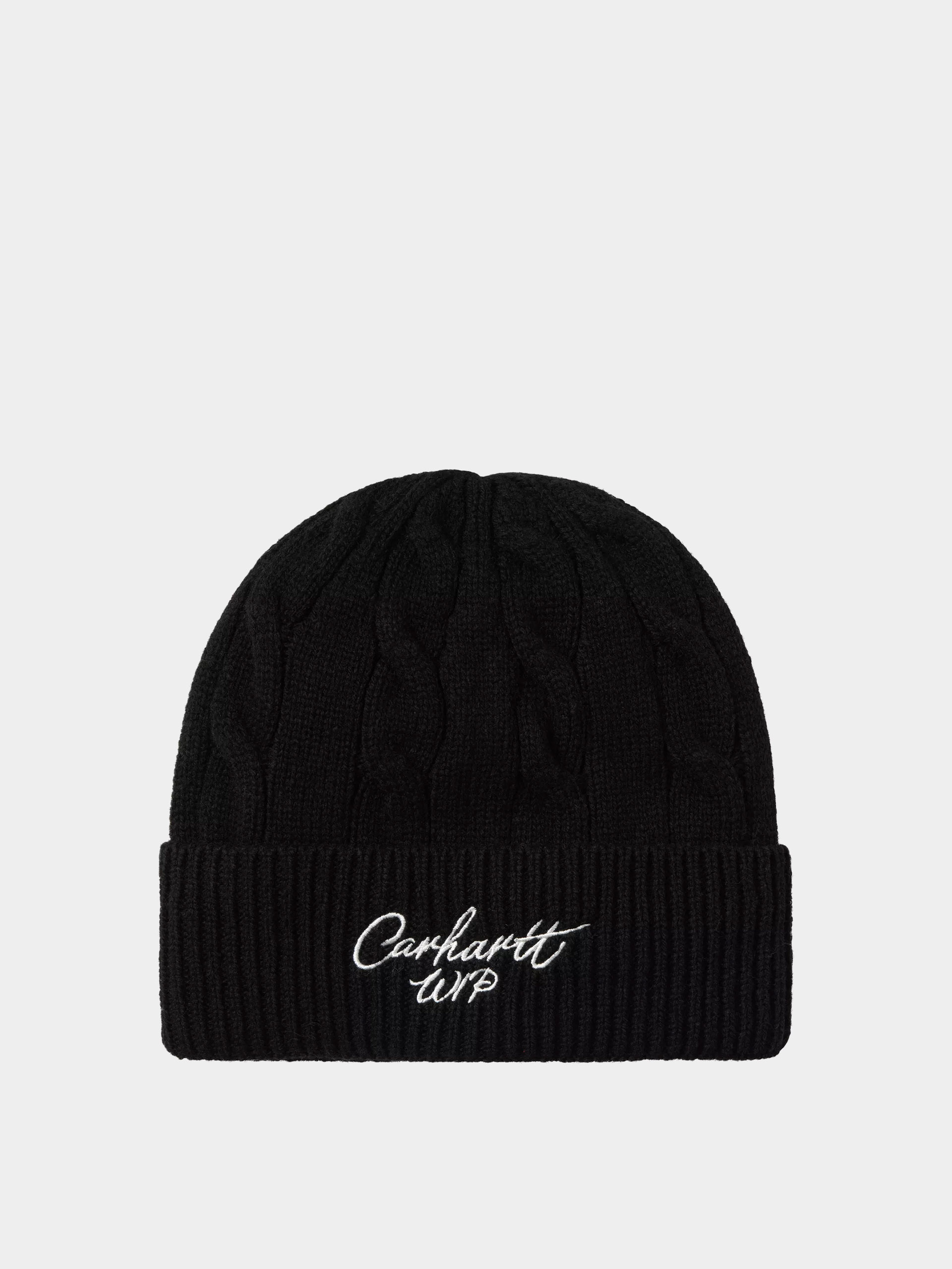 u010cepice Carhartt WIP Signature Cable (black/salt)