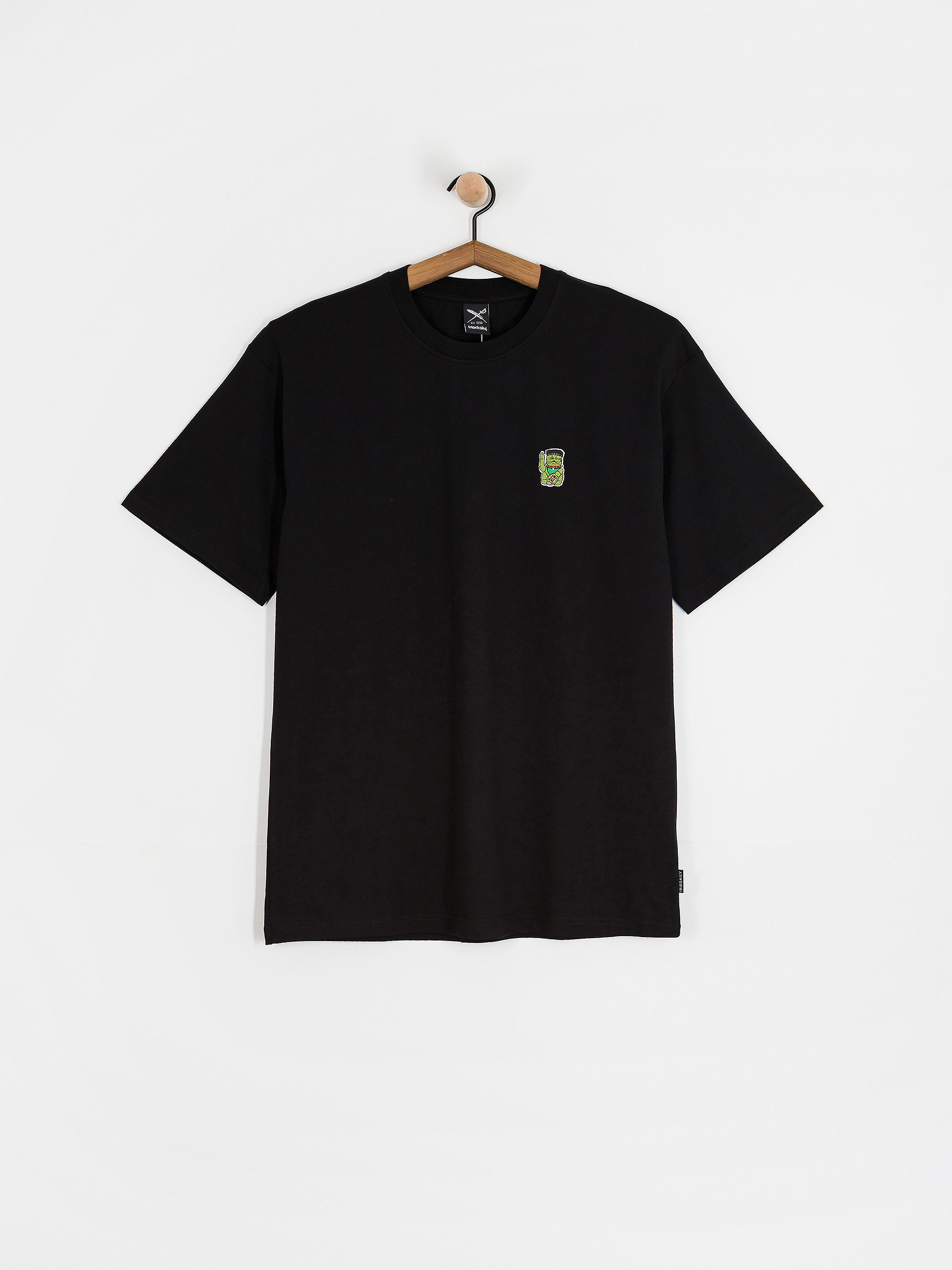 Tričko Iriedaily Franken Cat (black)