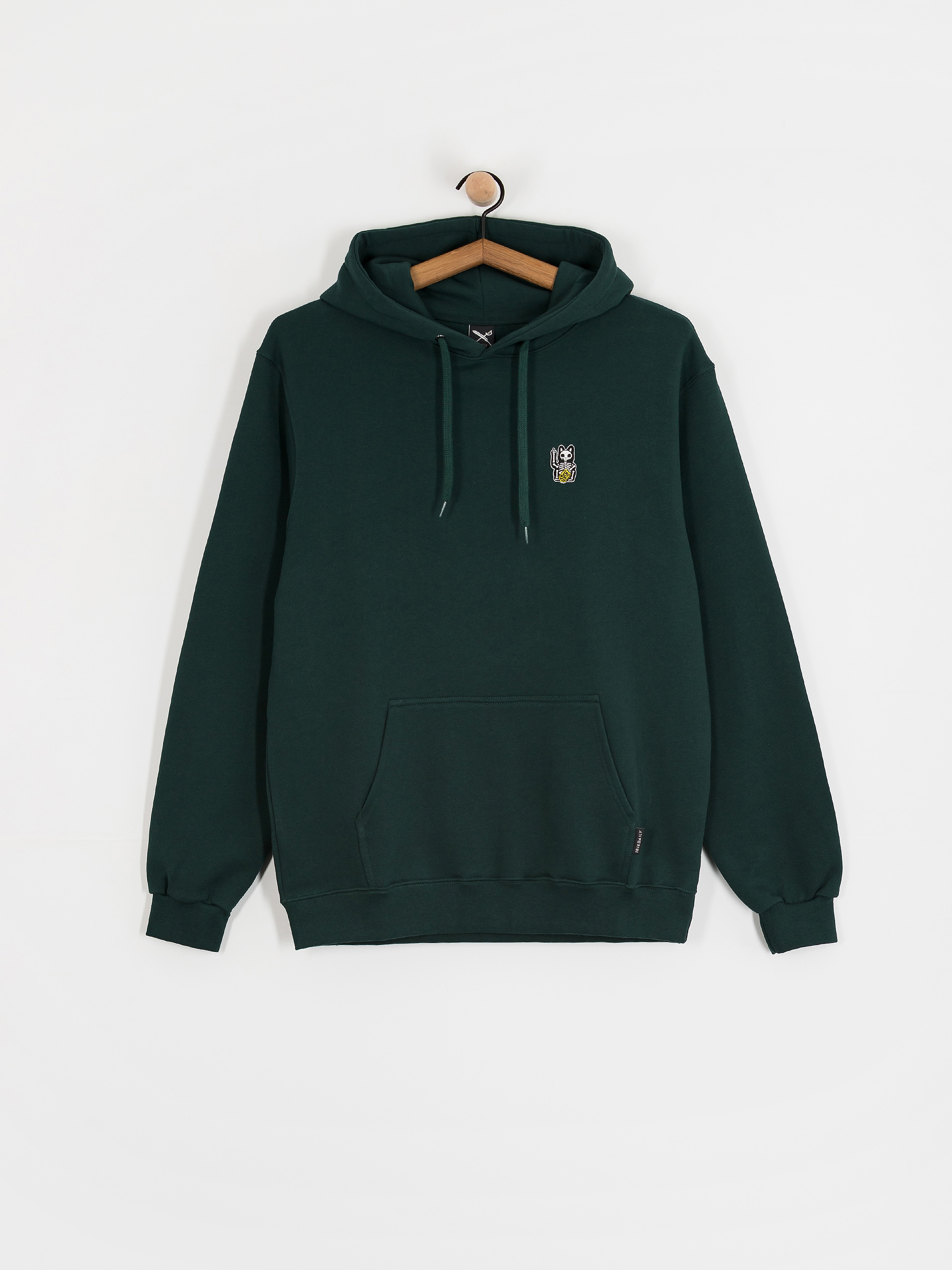 Mikina s kapucí Iriedaily Bone Cat HD (nightforest)