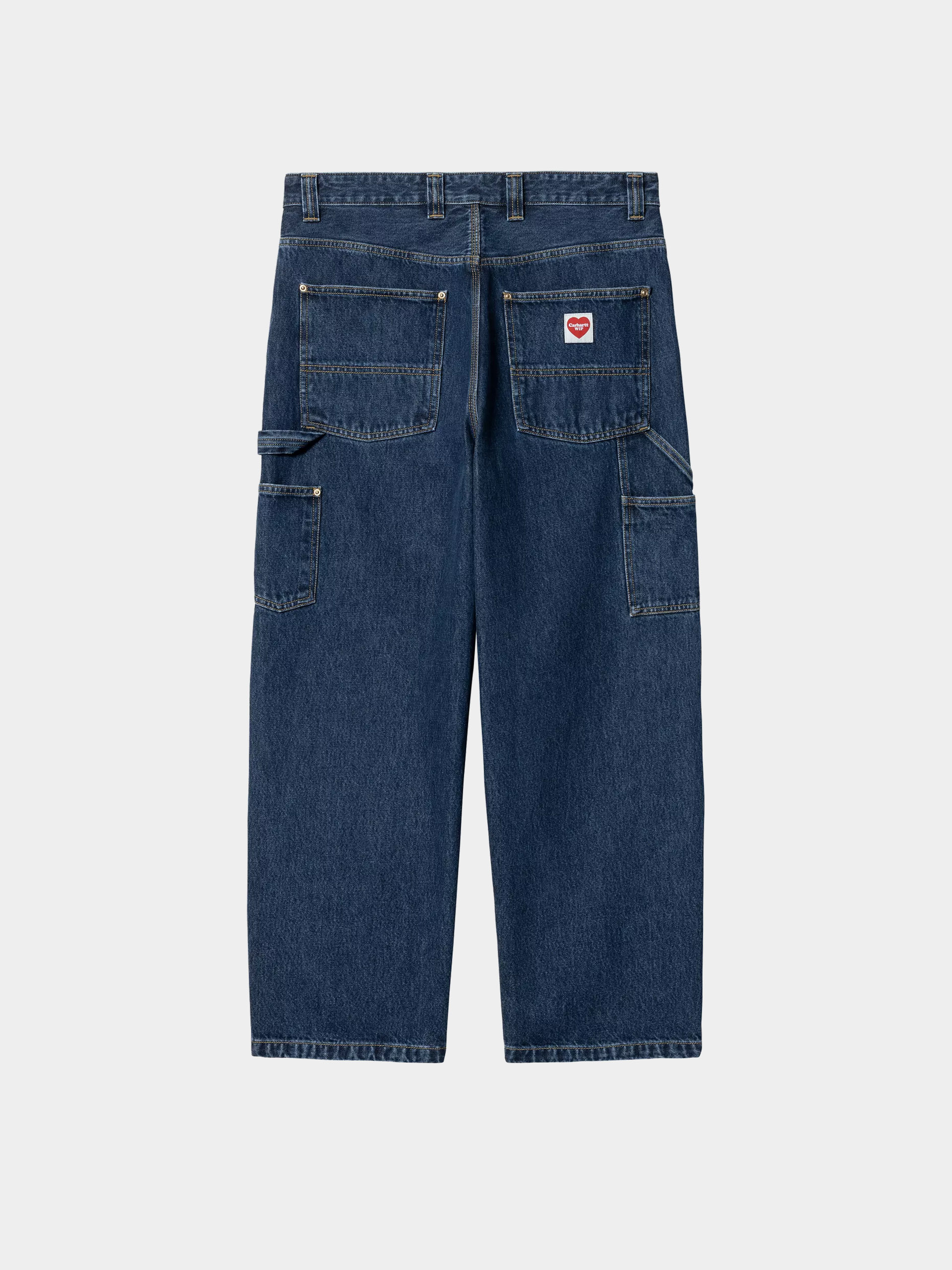 Kalhoty Carhartt WIP Nash Double Knee (blue/stone washed)