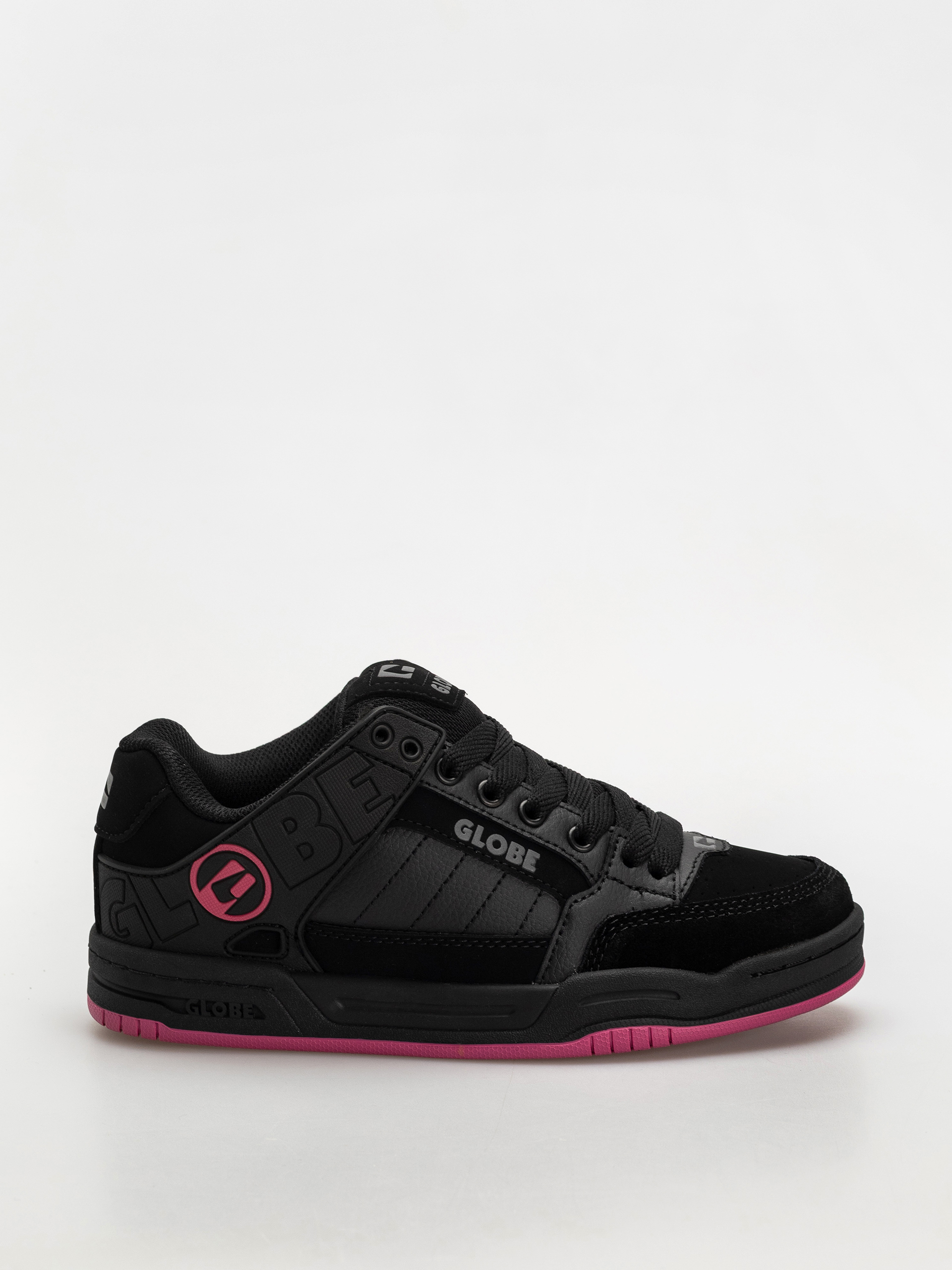 Boty Globe Tilt (black/black/pink)