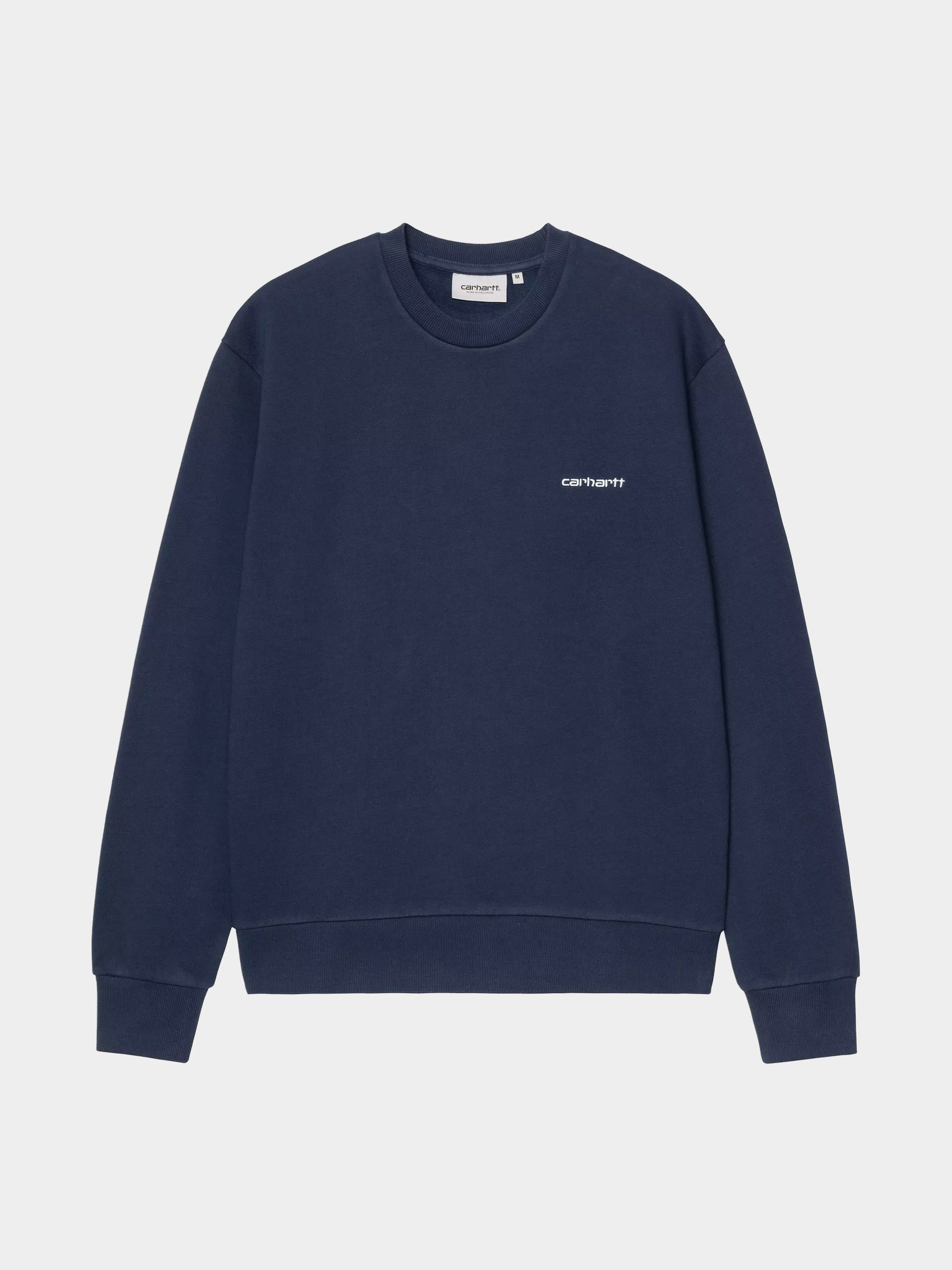 Mikina Carhartt WIP Script Embroidery (jupiter/white)