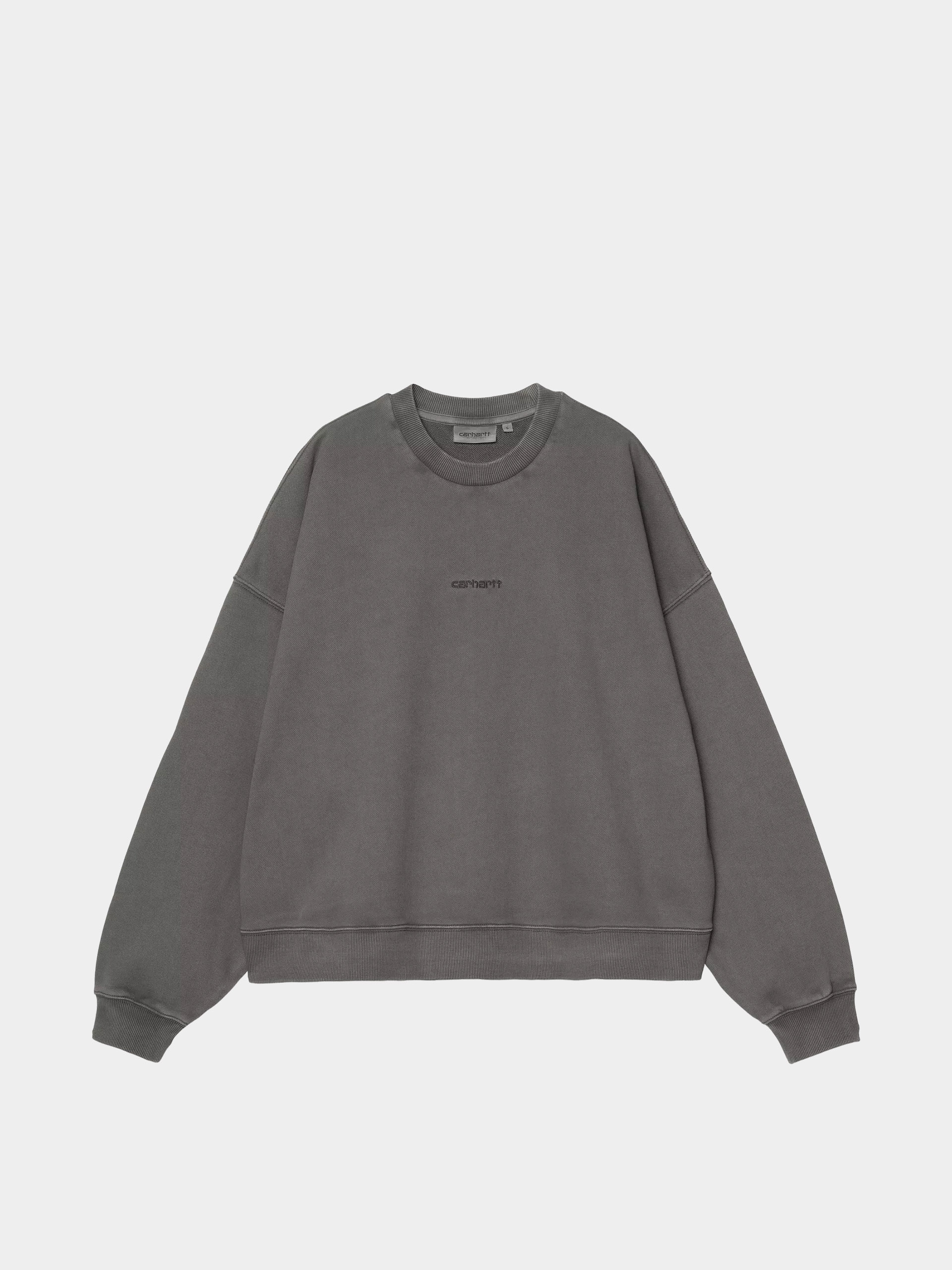 Mikina Carhartt WIP Benton Wmn (graphite/garment dyed)