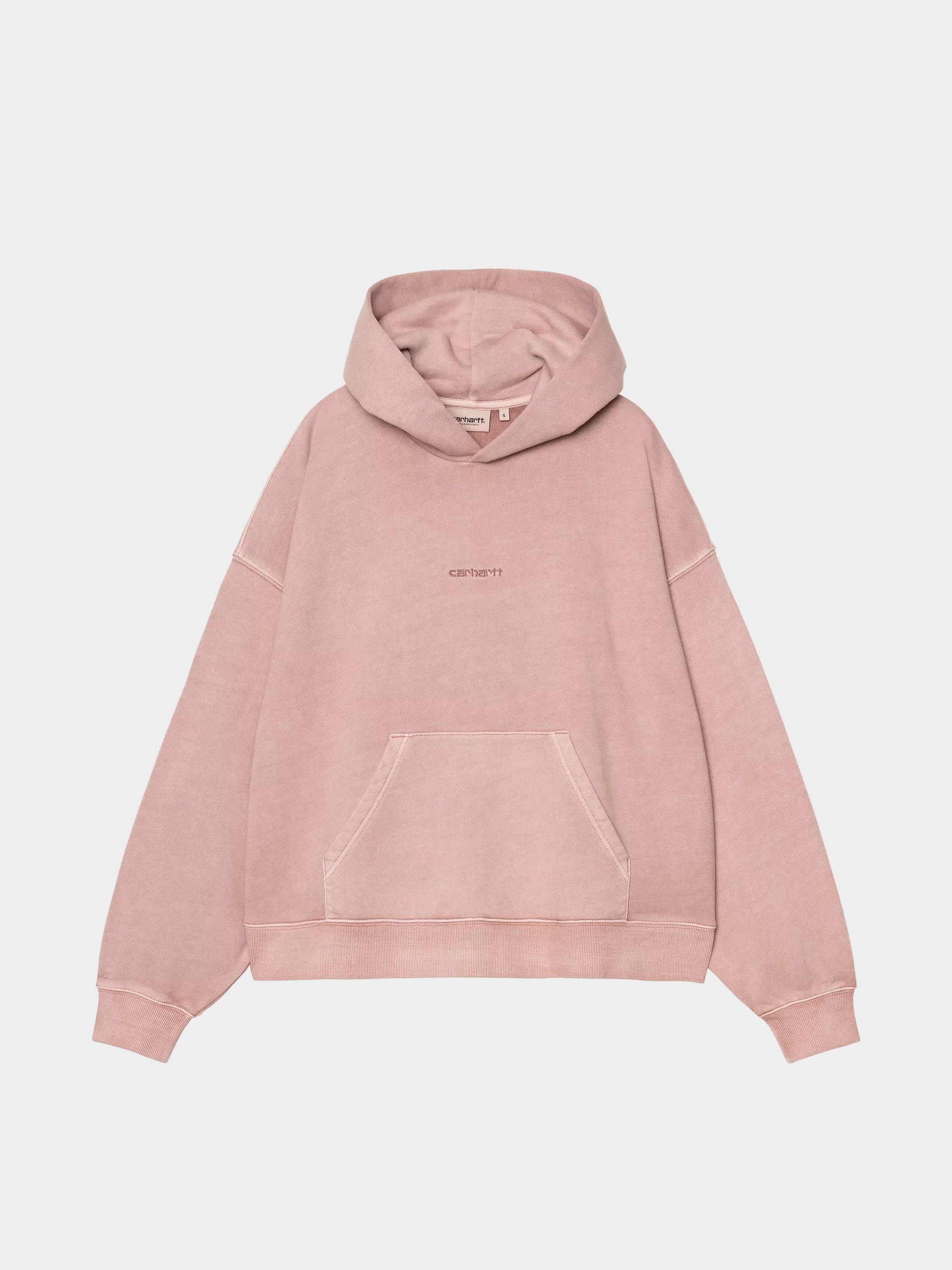 Mikina s kapucí Carhartt WIP Benton HD Wmn (glassy pink/garment dyed)