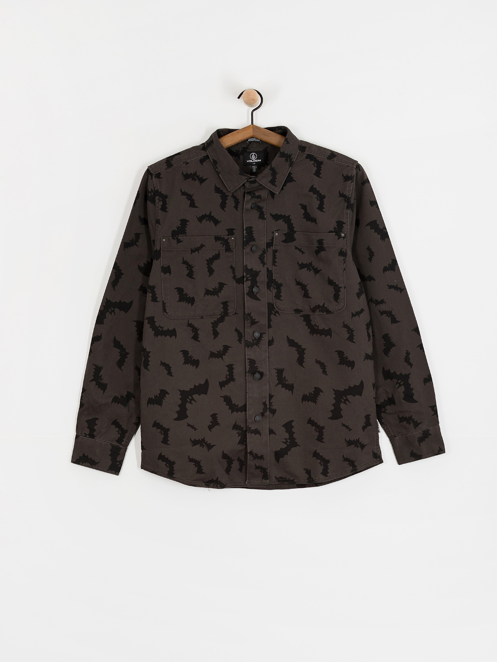 Košile Volcom Fa Jj Villard (rinsed black)