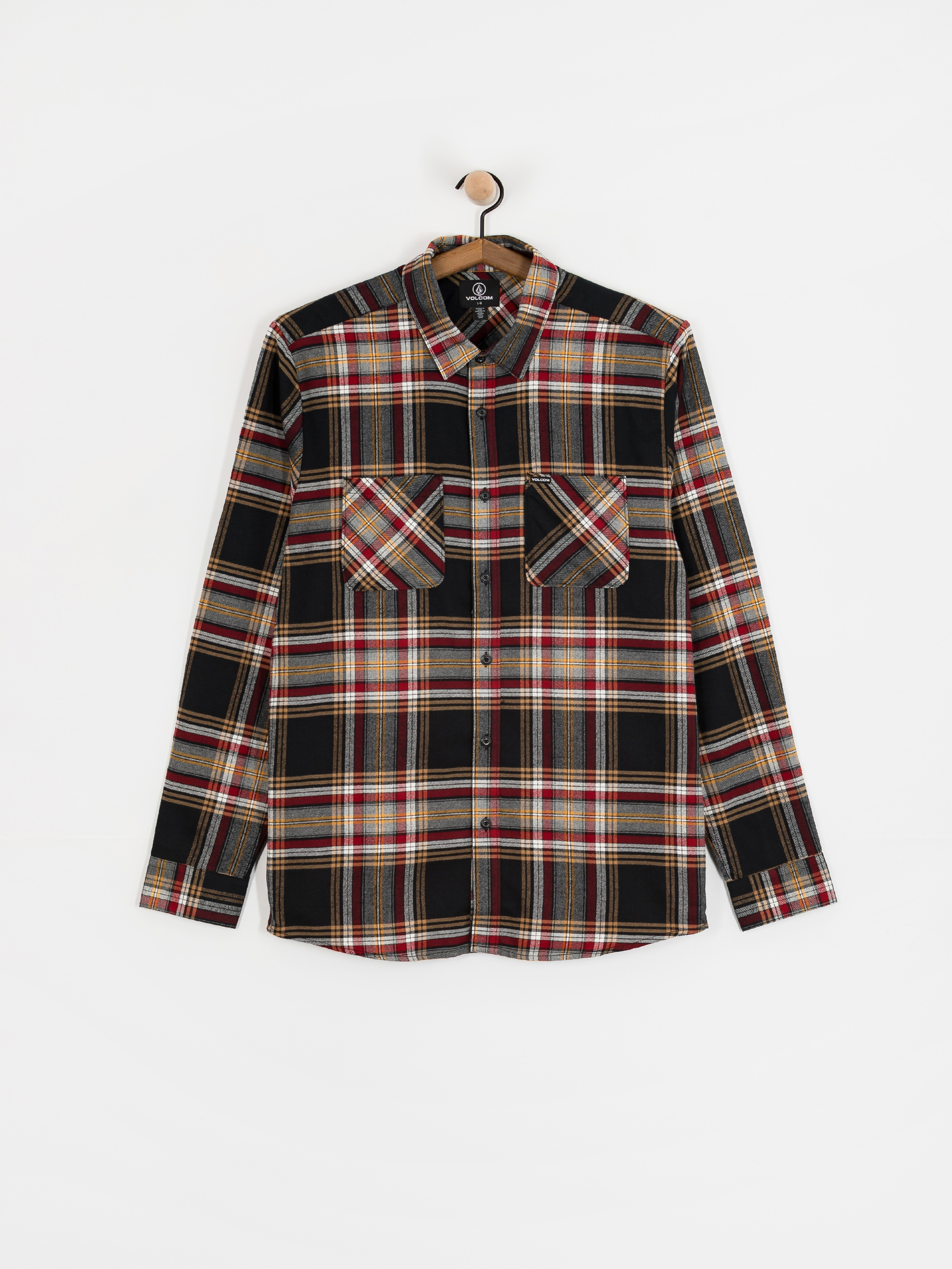 Košile Volcom Netastone Flannel (antique black)