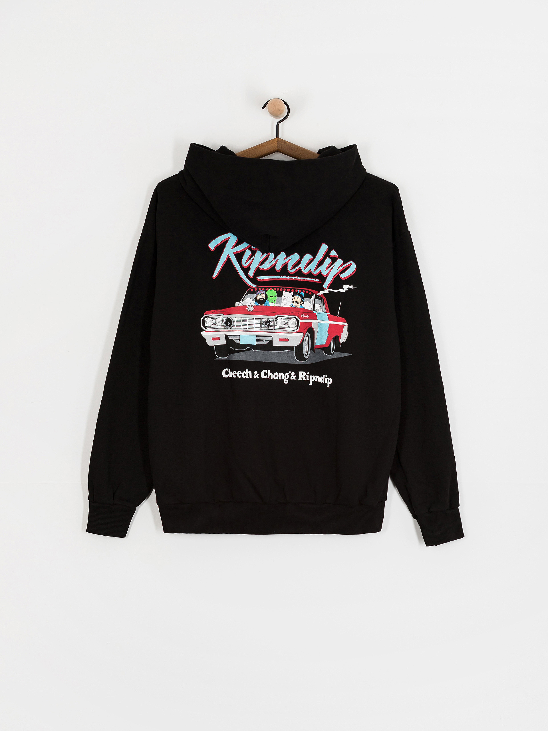 Mikina s kapucí RipNDip Riders HD (black)