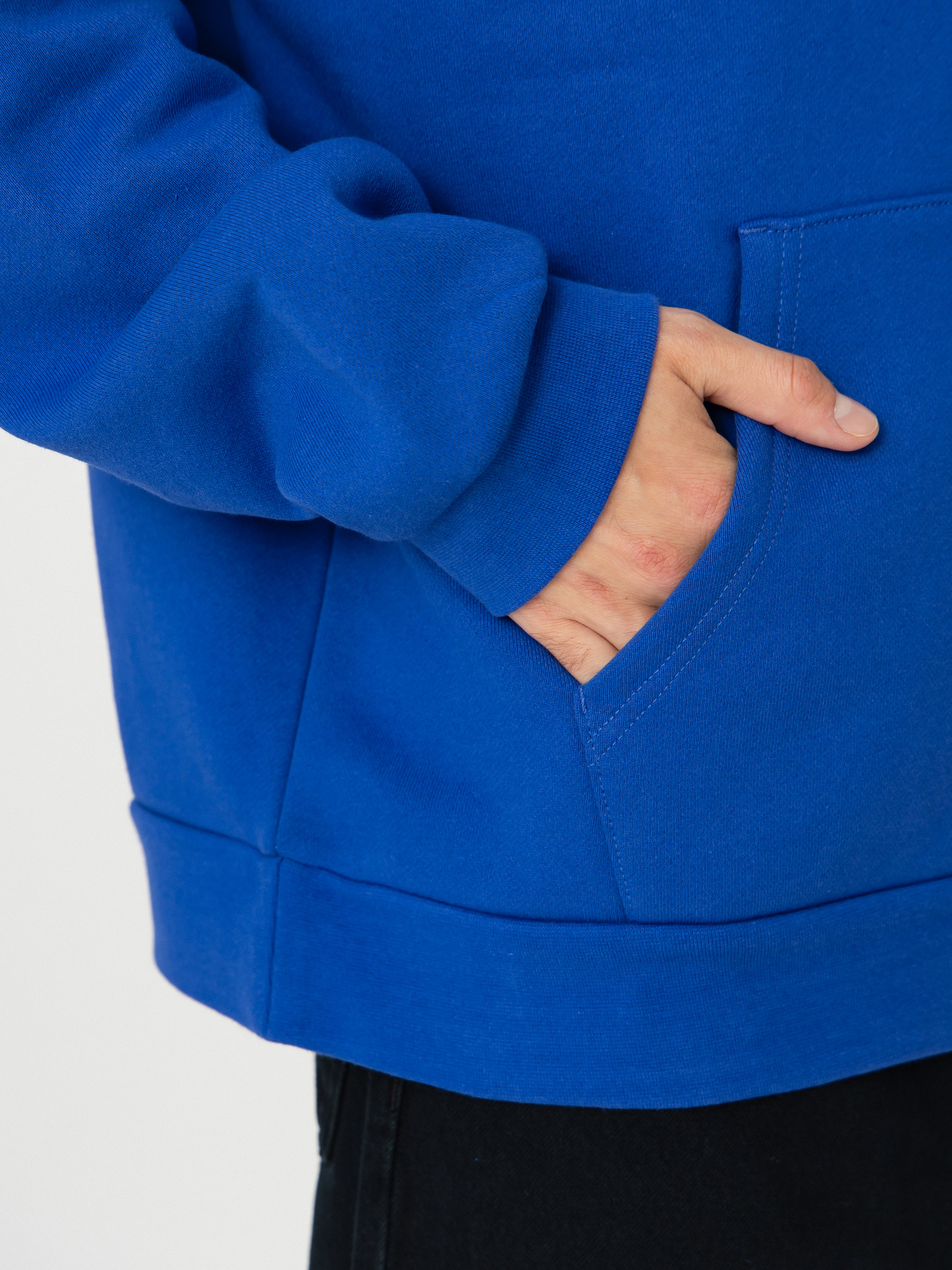 Mikina s kapucí OBEY Icon Extra Heavy II HD (dazzling blue)