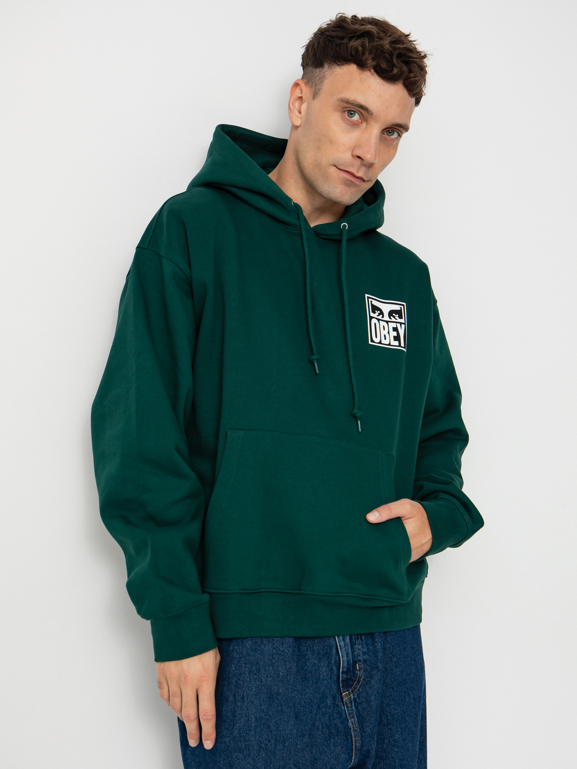 Mikina s kapucí OBEY Obey Eyes Icon HD (botanical garden)