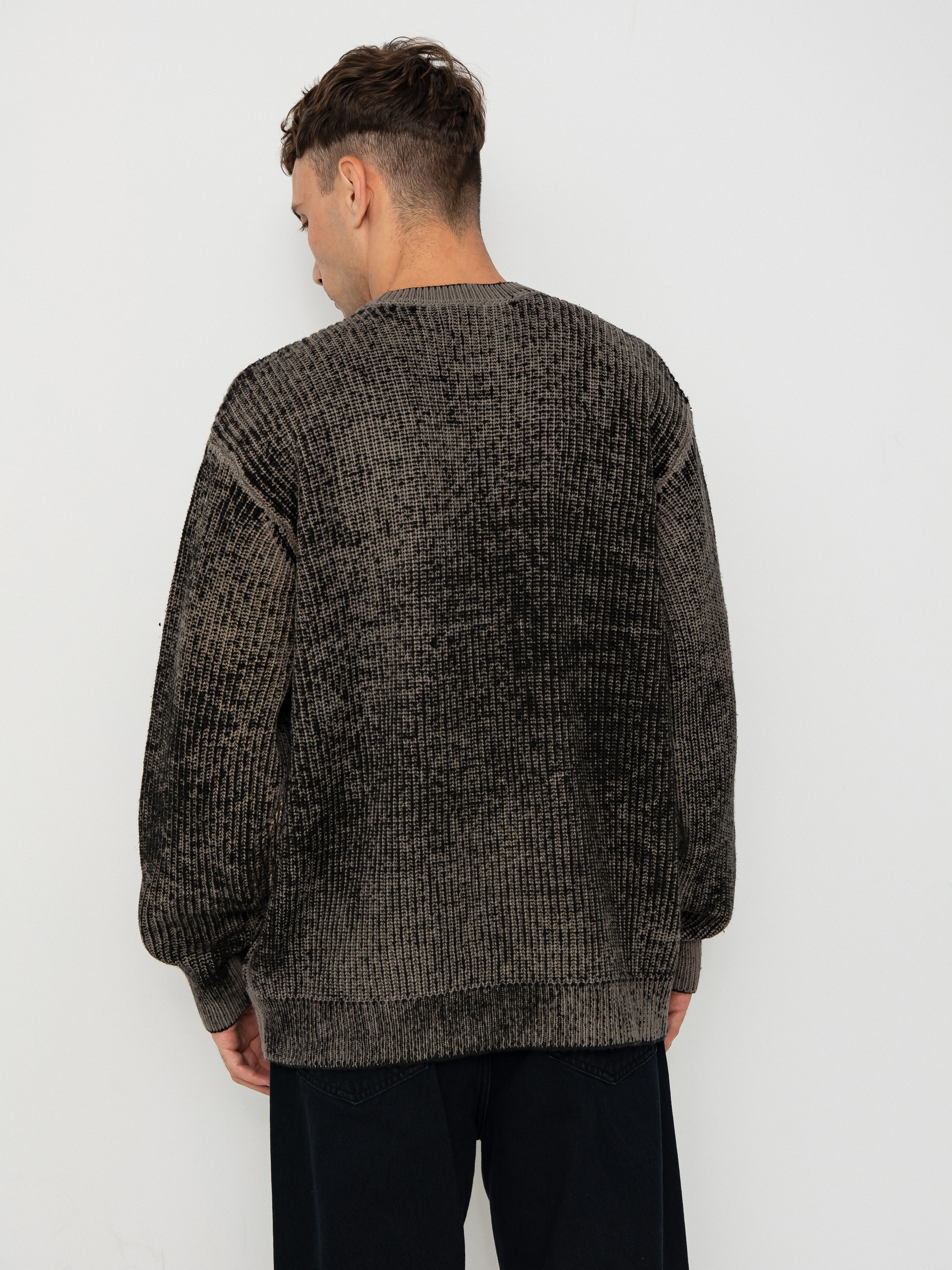 Svetr OBEY Obey Spray Effect Sweater (black multi)