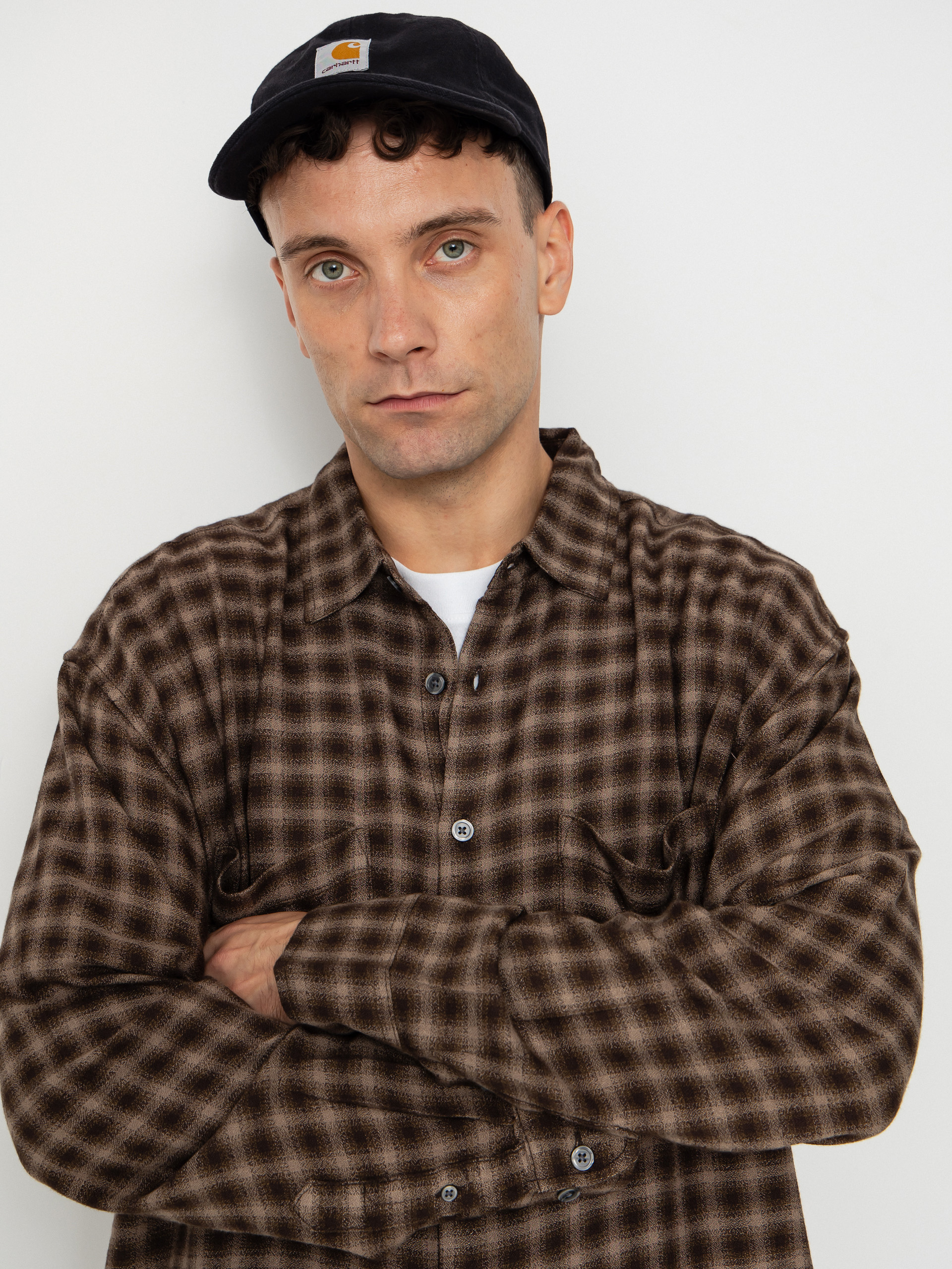 Košile OBEY Clarence Woven (black multi)