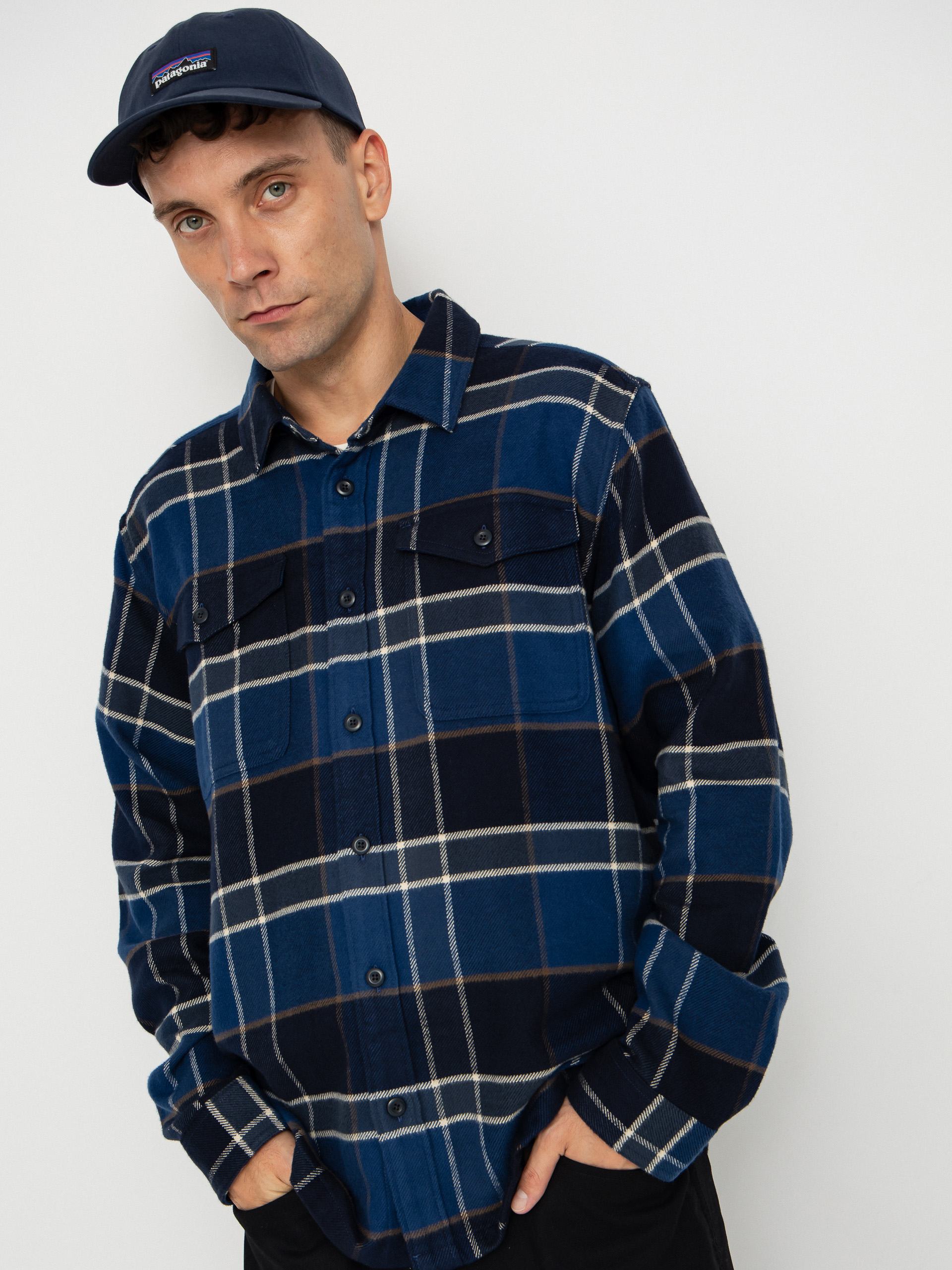 Kou0161ile Patagonia Fjord Flannel (cycles sunken blue)