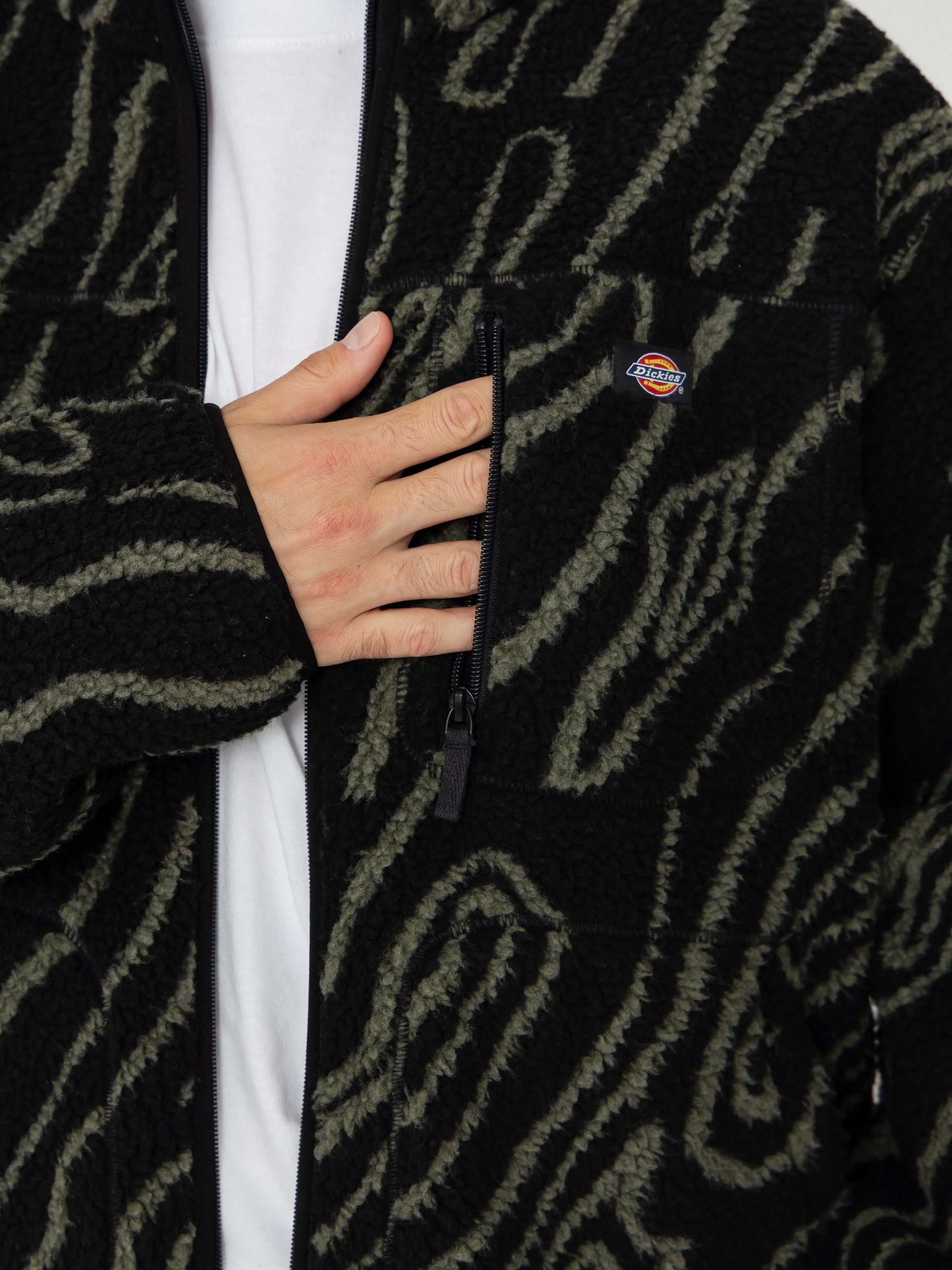 Pánský Fleecová mikina Dickies Mount Hope Printed (black)