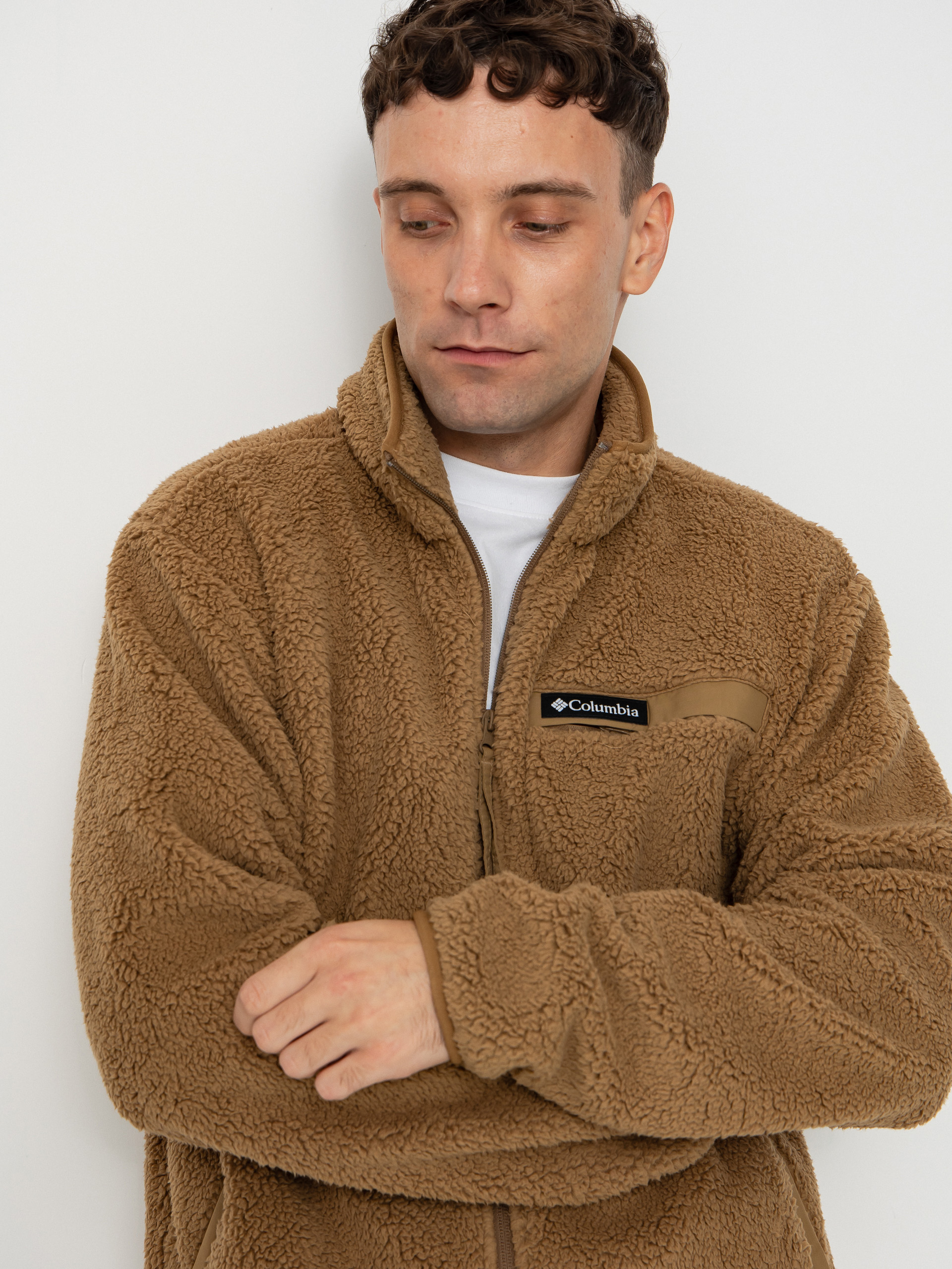 Pánský Fleecová mikina Columbia Rugged Ridge High Pile Full Zip (delta)