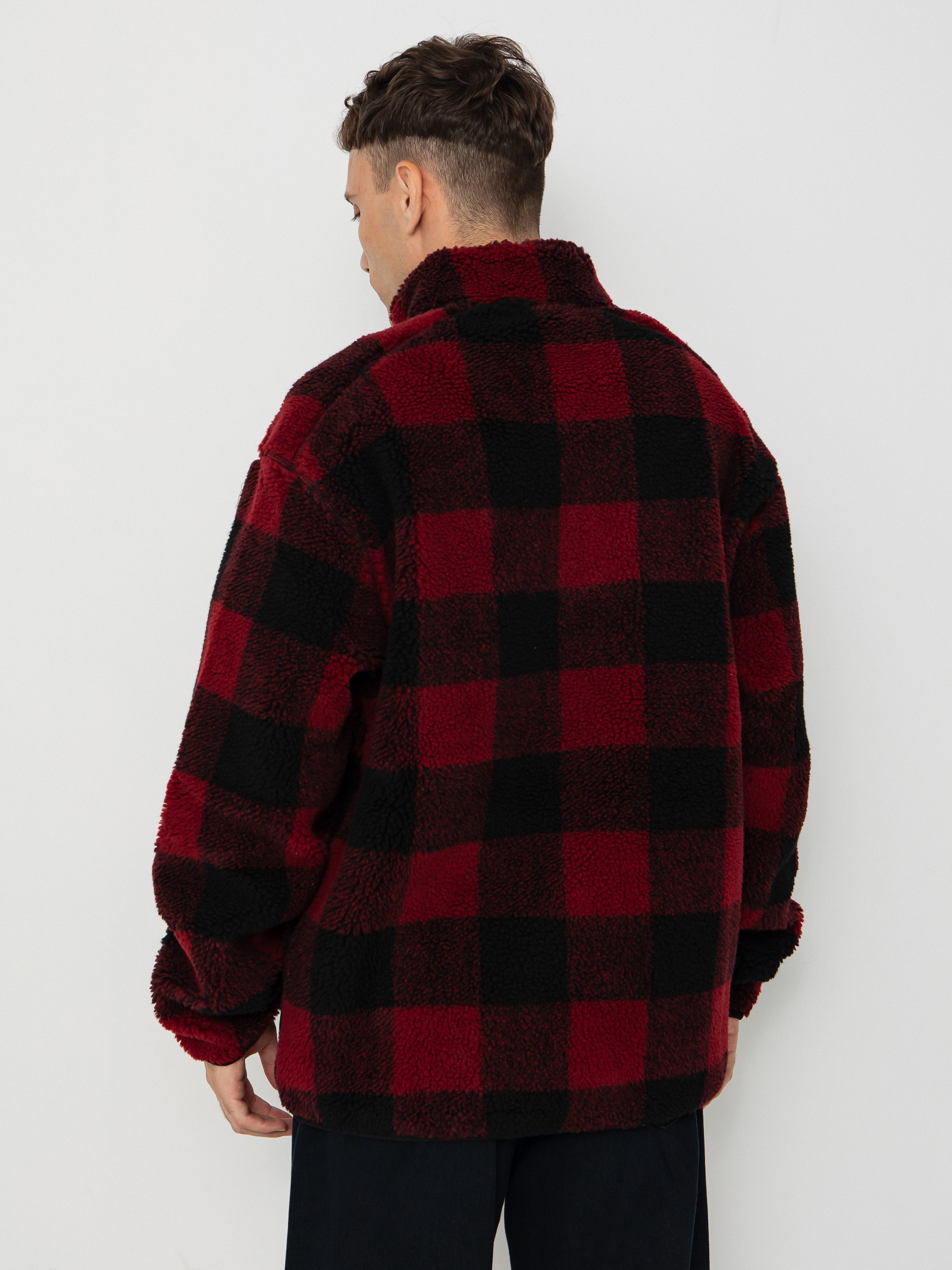 Pánský Fleecová mikina Quiksilver Mercury Woodlands Sherpa (woodlands biking red)