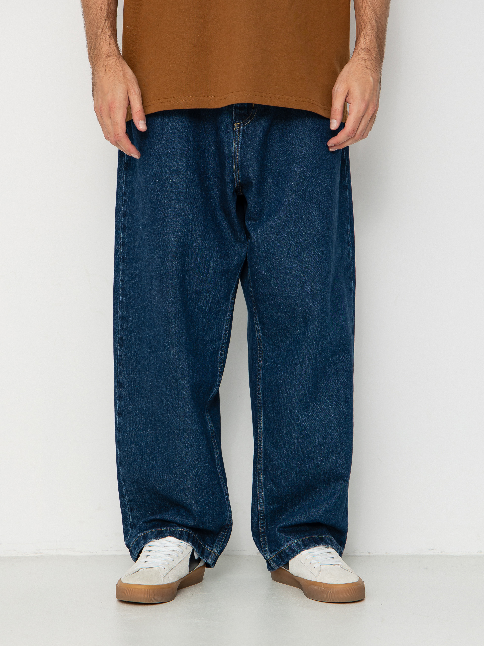 Kalhoty Carhartt WIP Brandon (blue/stone washed)
