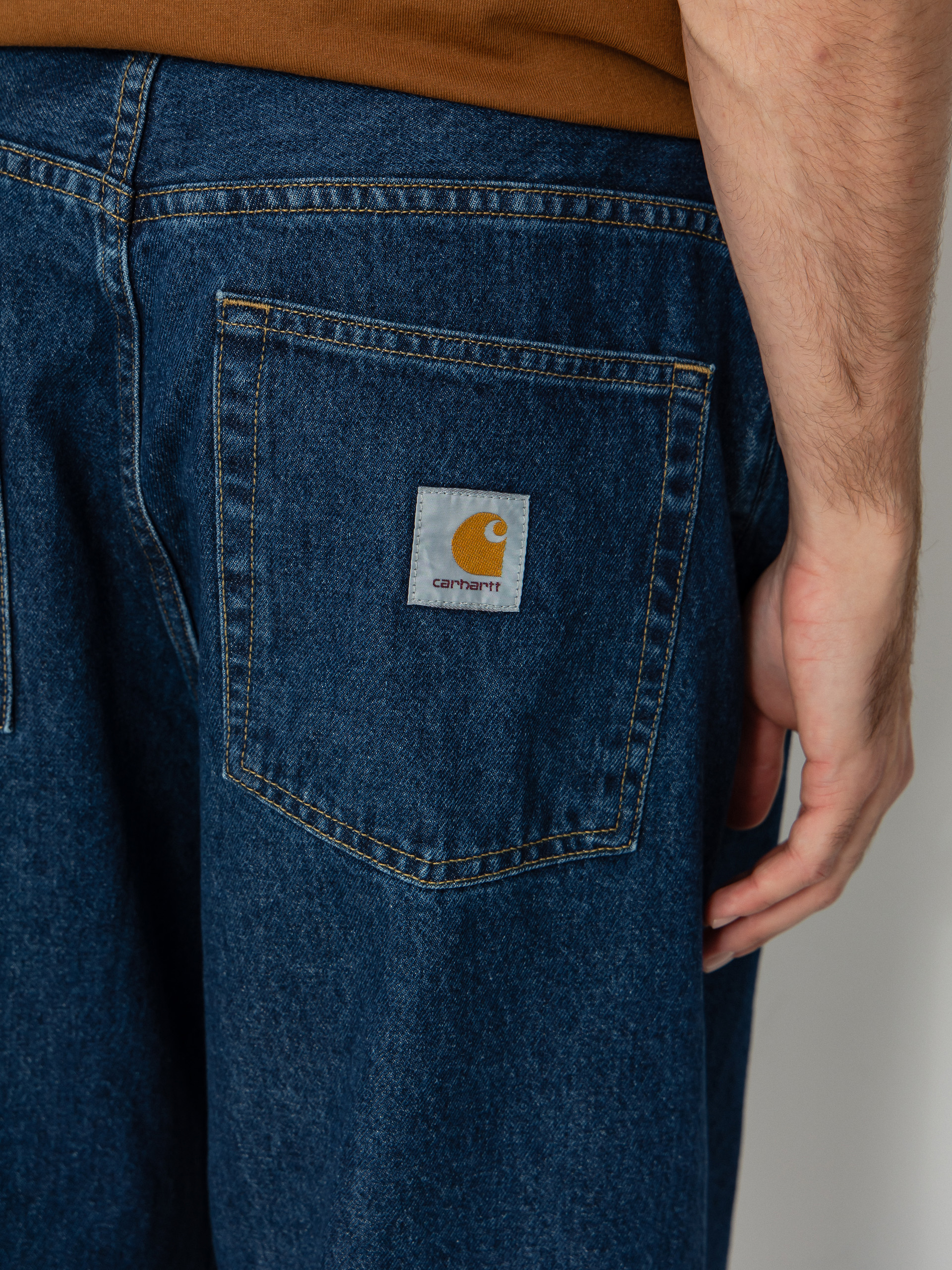 Kalhoty Carhartt WIP Brandon (blue/stone washed)