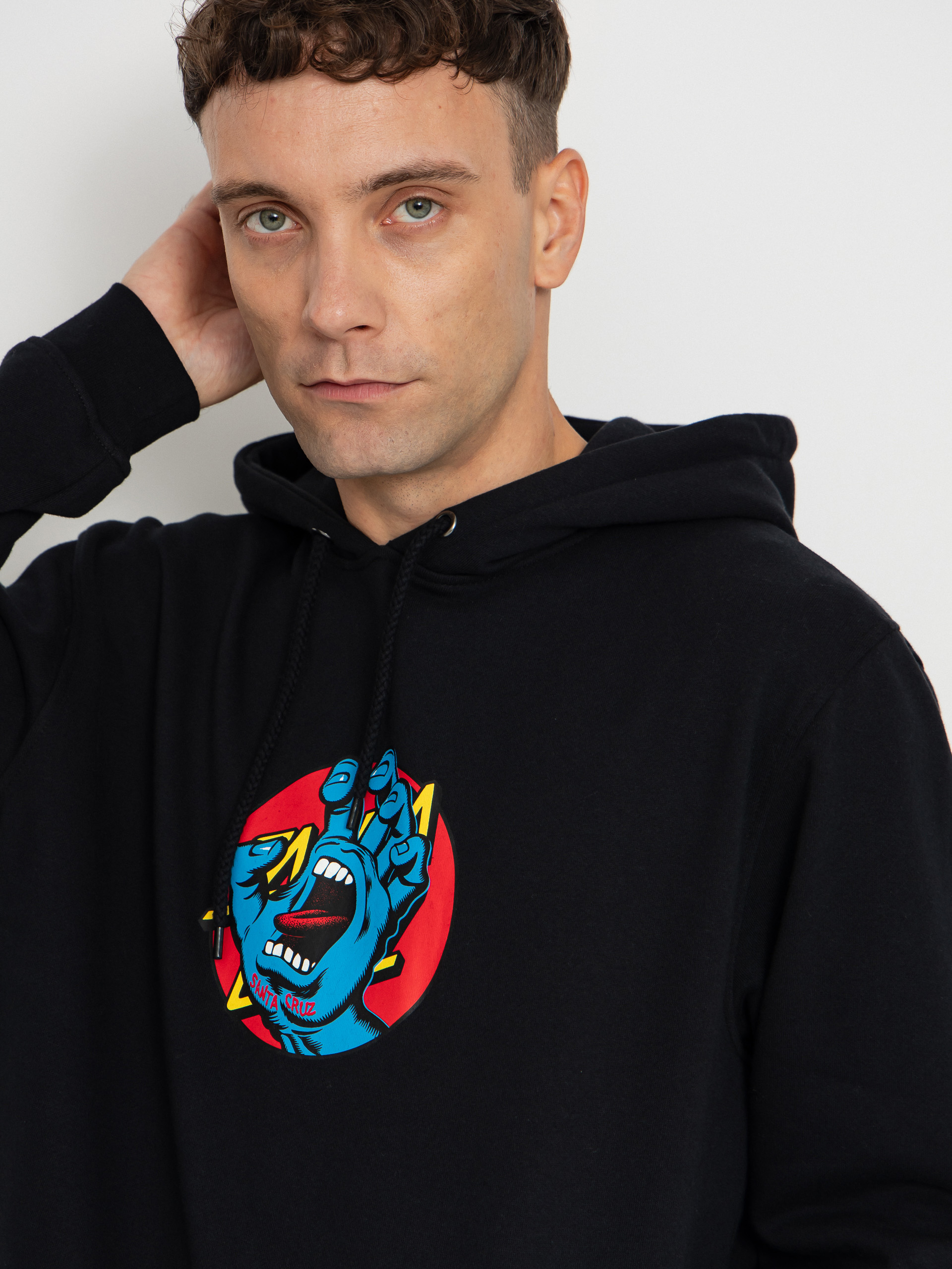 Mikina Santa Cruz Hand Dot Front (black)