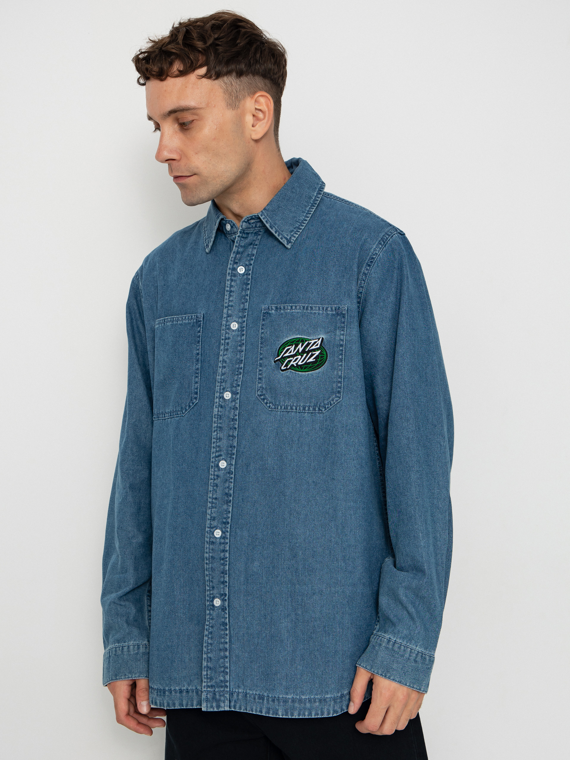 Košile Santa Cruz Global Oval Dot (classic blue)