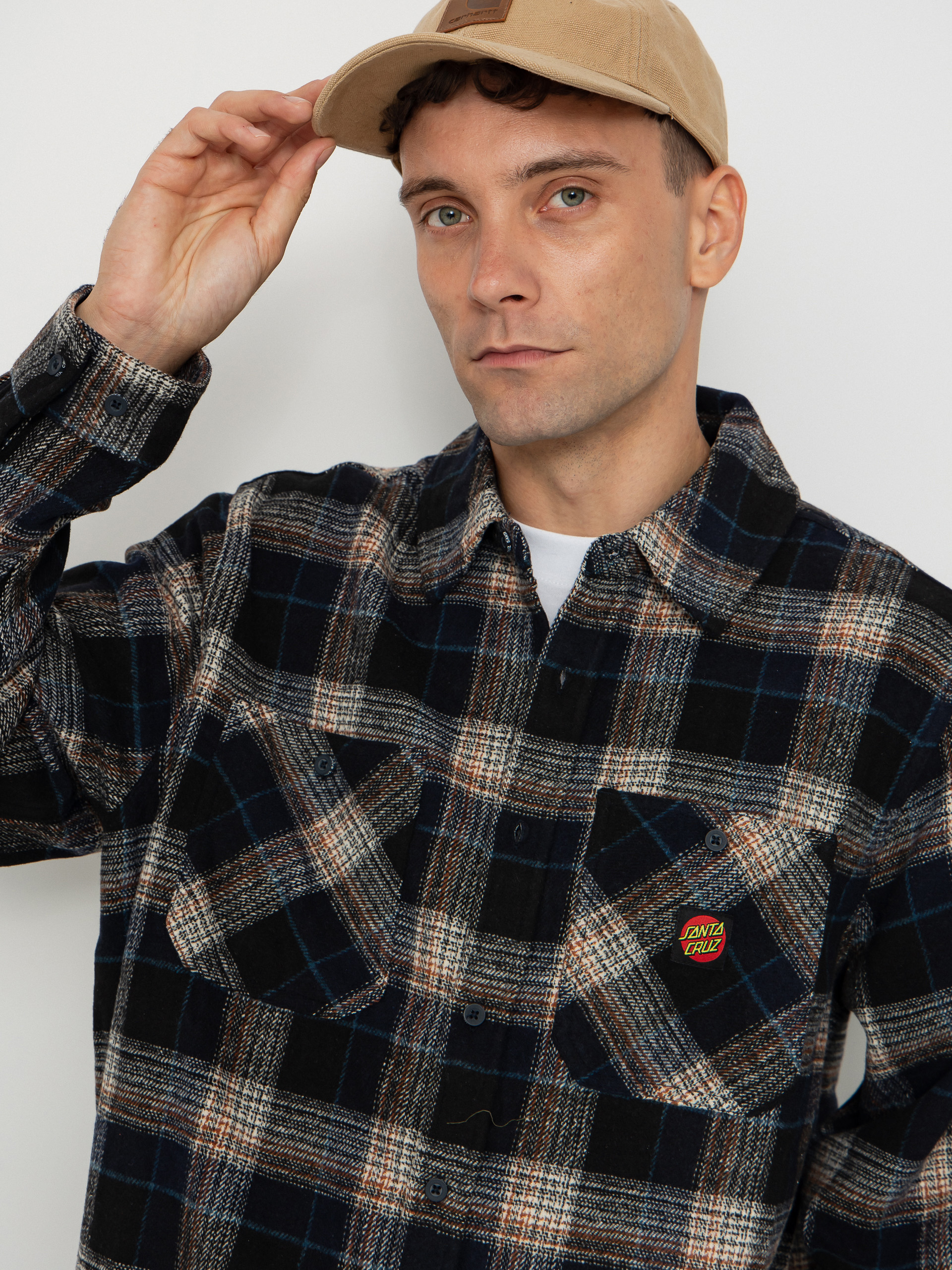 Košile Santa Cruz Apex (navy check)