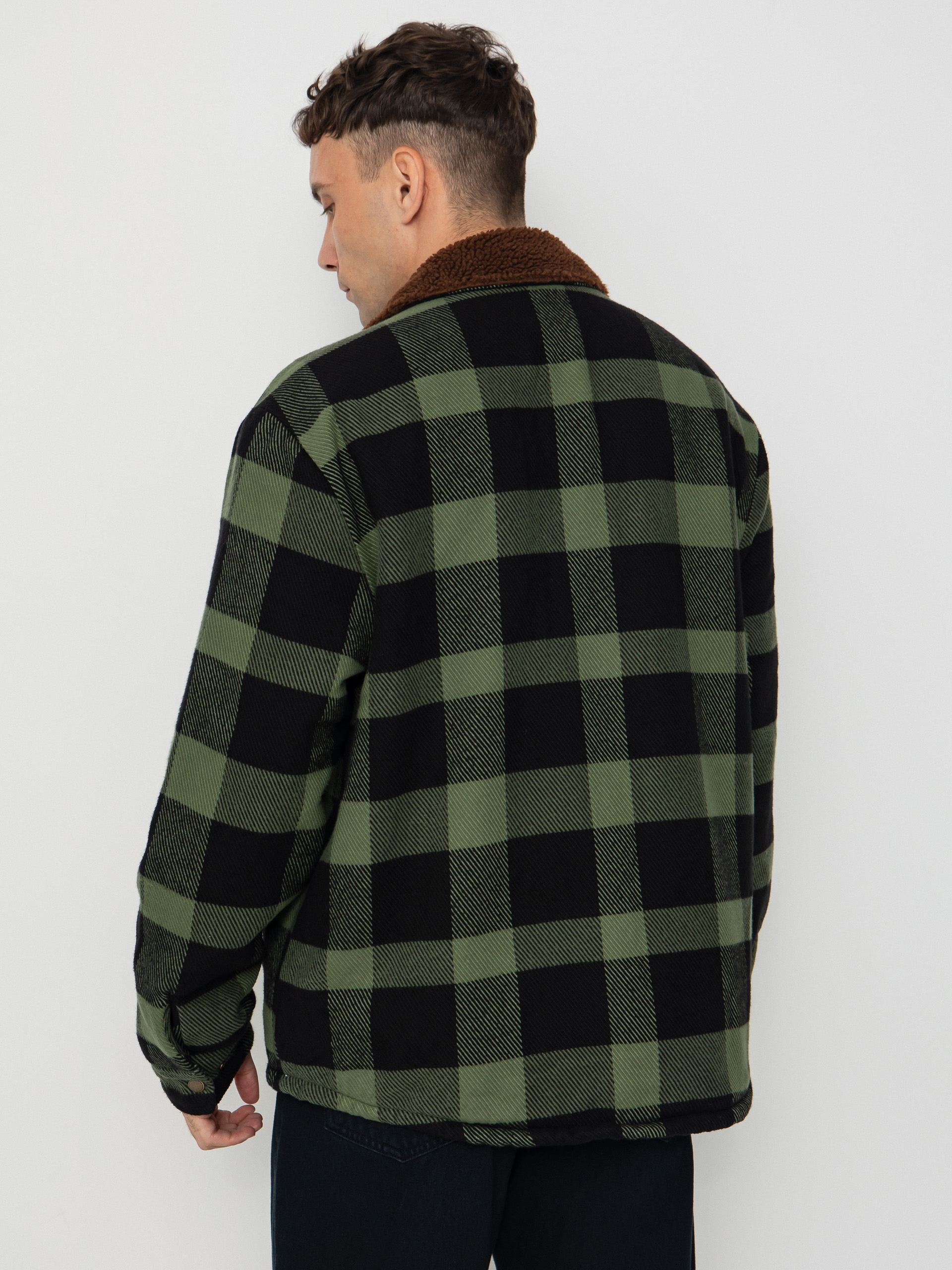 Bunda Brixton Durham Lined (black/wild green flannel)
