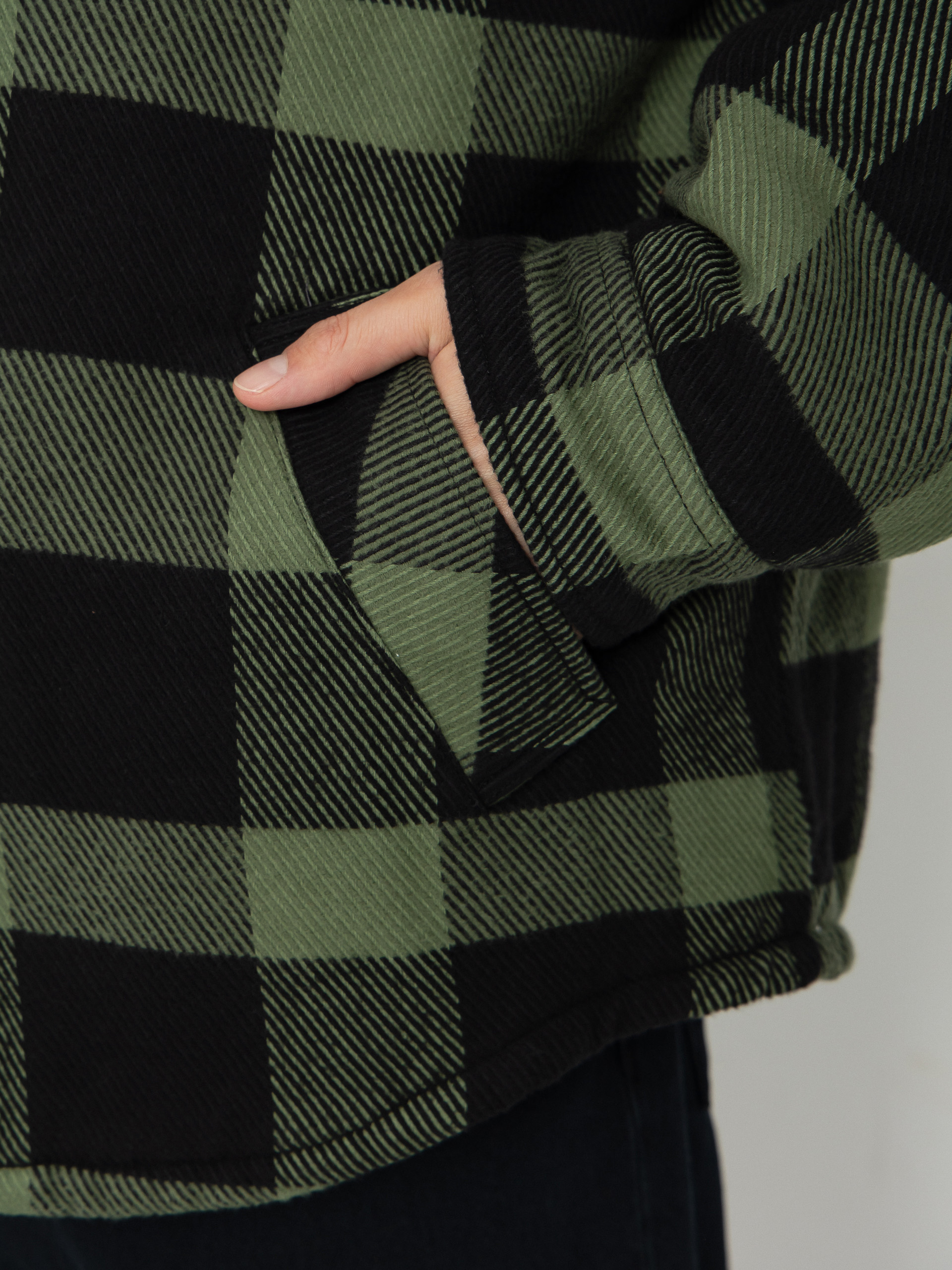 Bunda Brixton Durham Lined (black/wild green flannel)