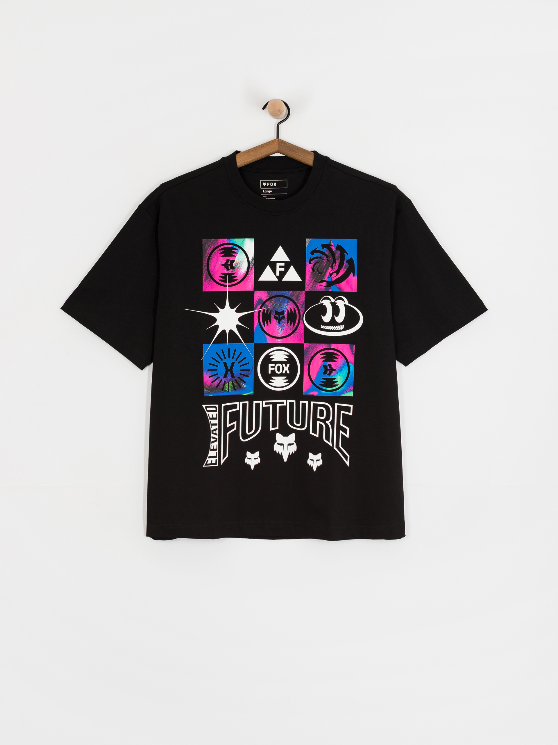 Tričko Fox Image Cosmo Mw Oversized (black)