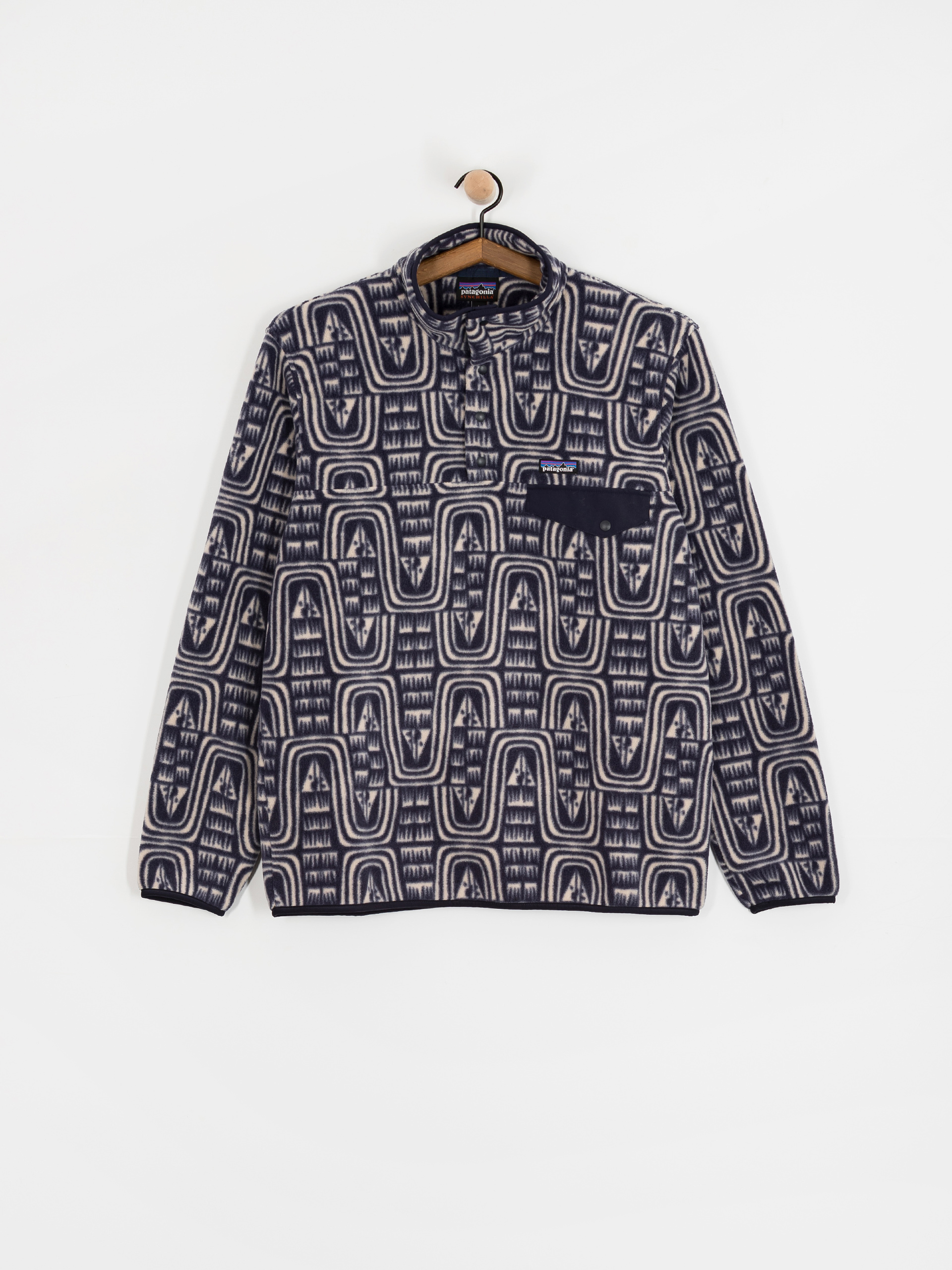 Pánský Fleecová mikina Patagonia LW Synch Snap T (flow sunken blue)