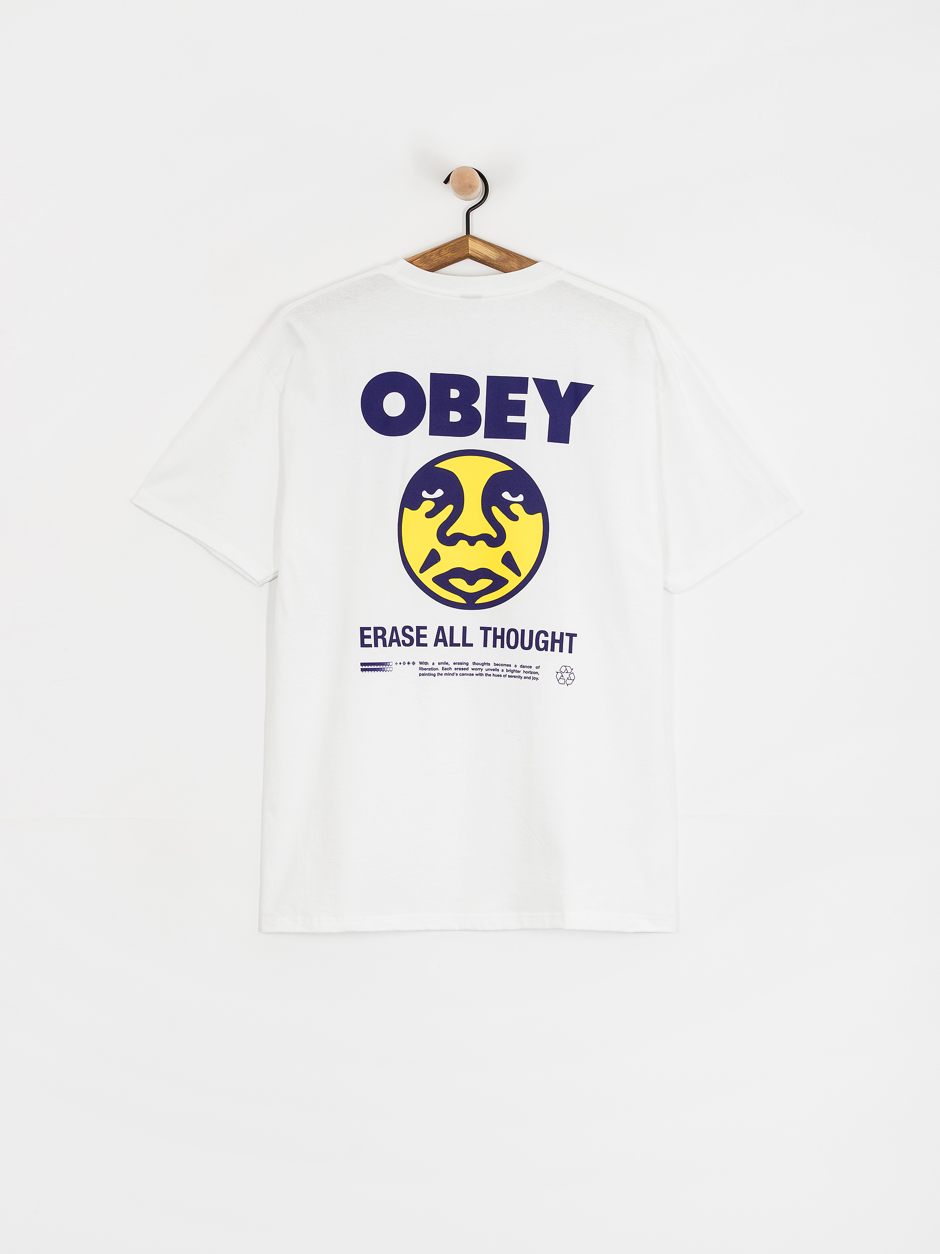 Tričko OBEY Obey Erase All Thought (white)