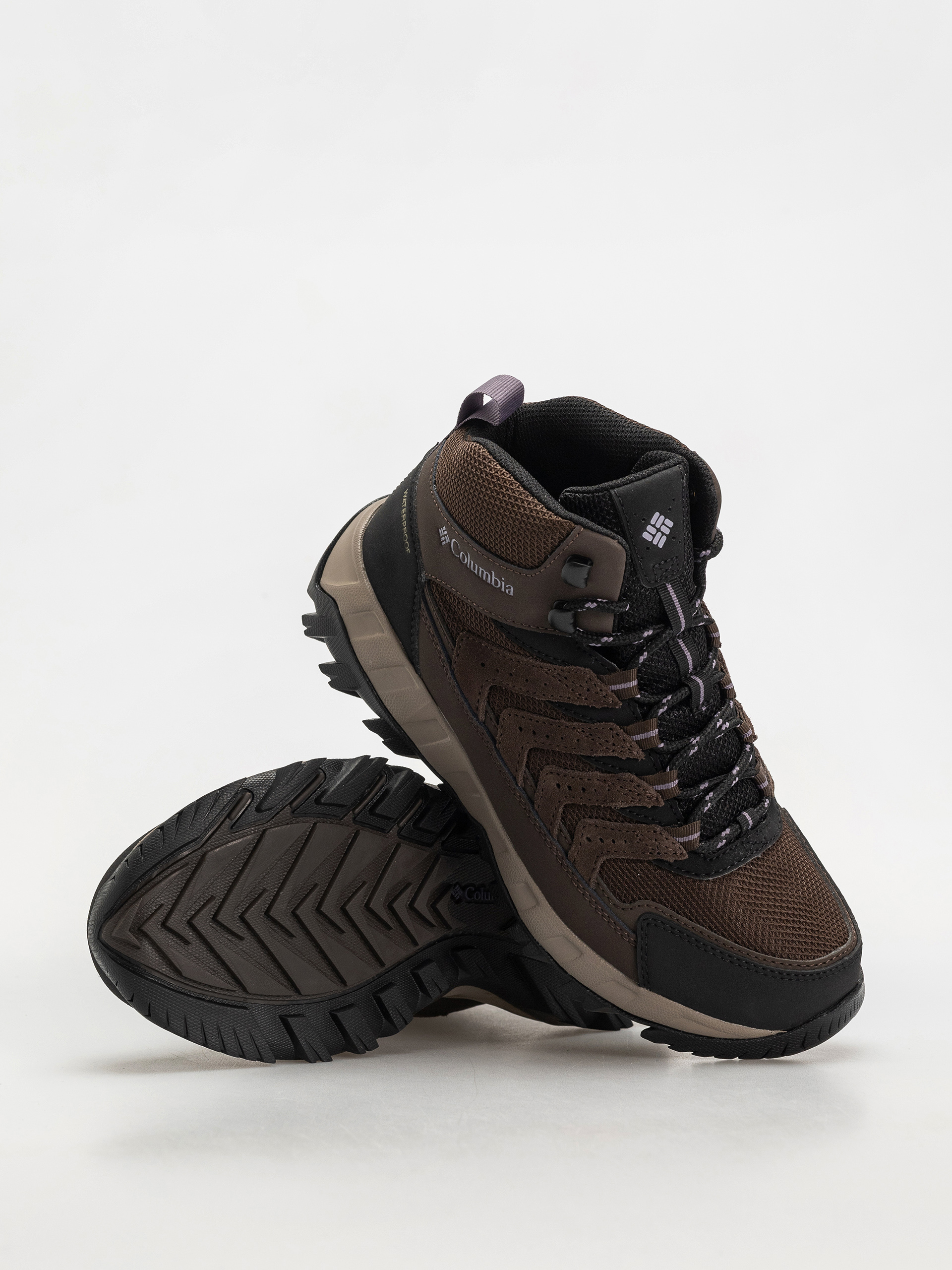 Boty Columbia Strata Trail Mid WP Wmn (cordovan/granite purple)
