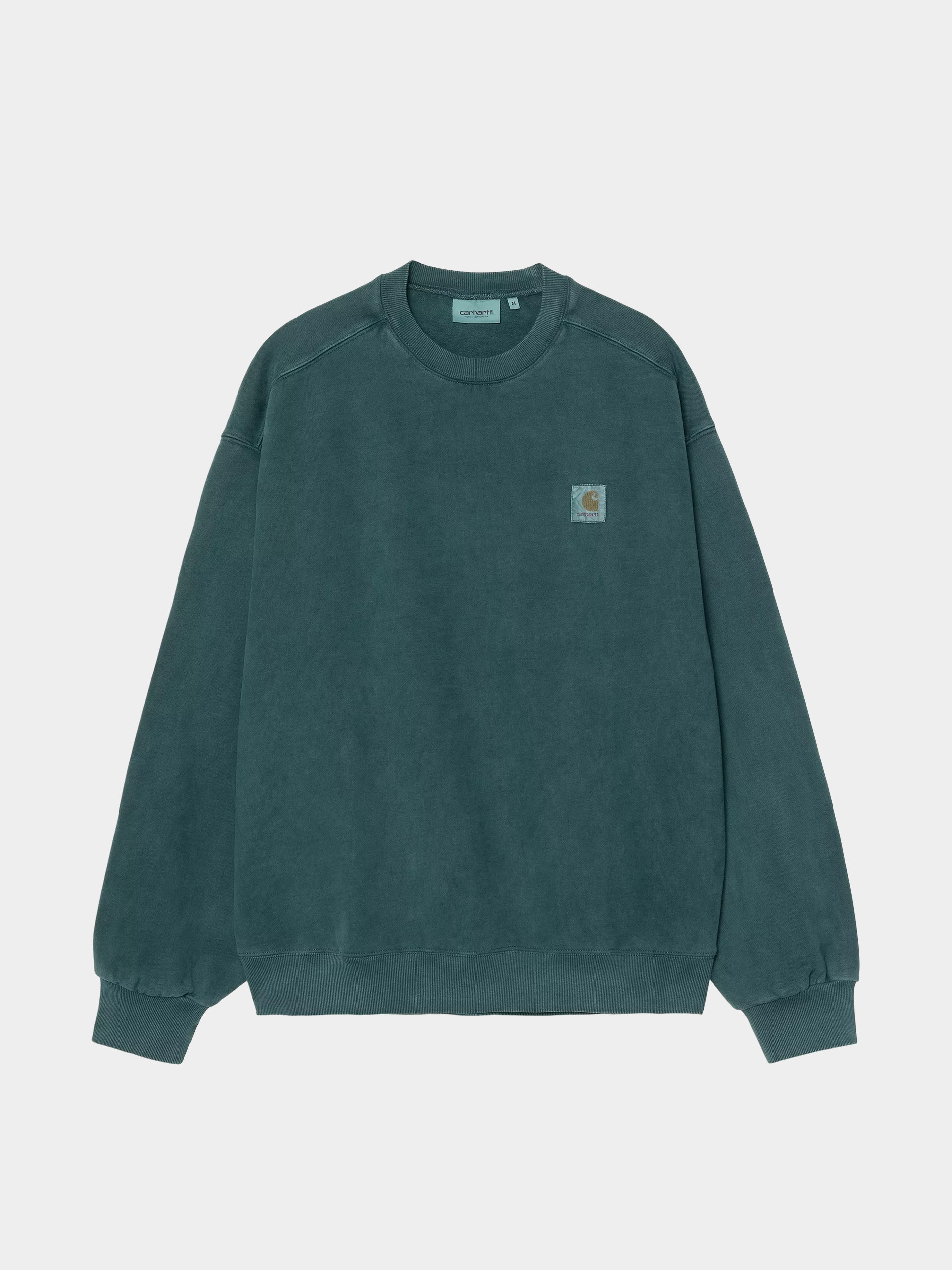 Mikina Carhartt WIP Vista (deep lagoon/garment dyed)